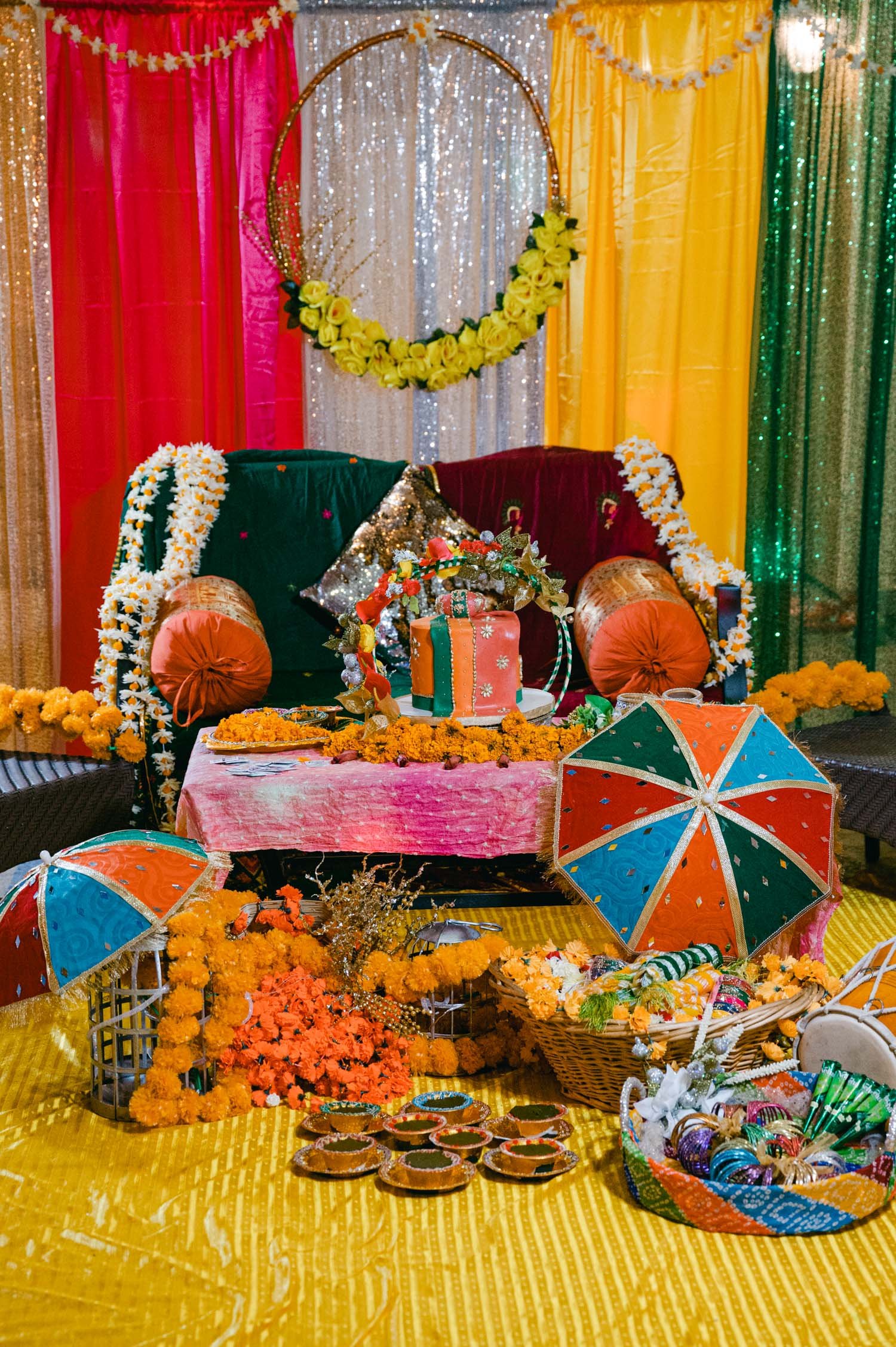 Mehendi party (Pakistani style), photo of party decor