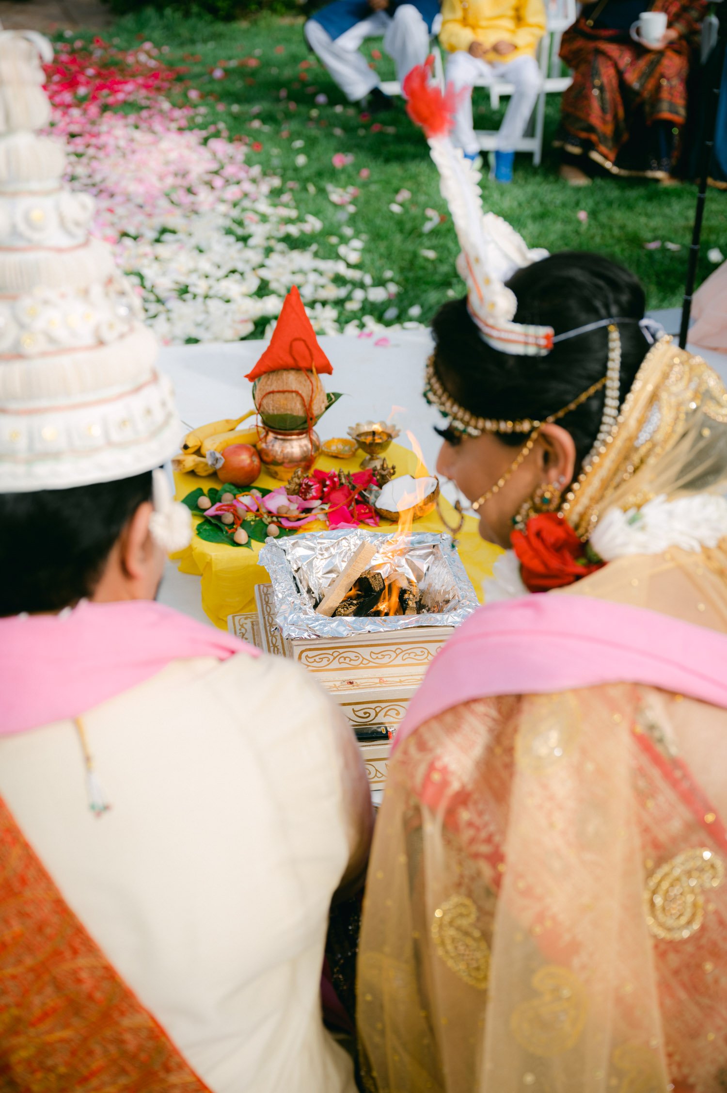 Hindu wedding ceremony at american canyon 