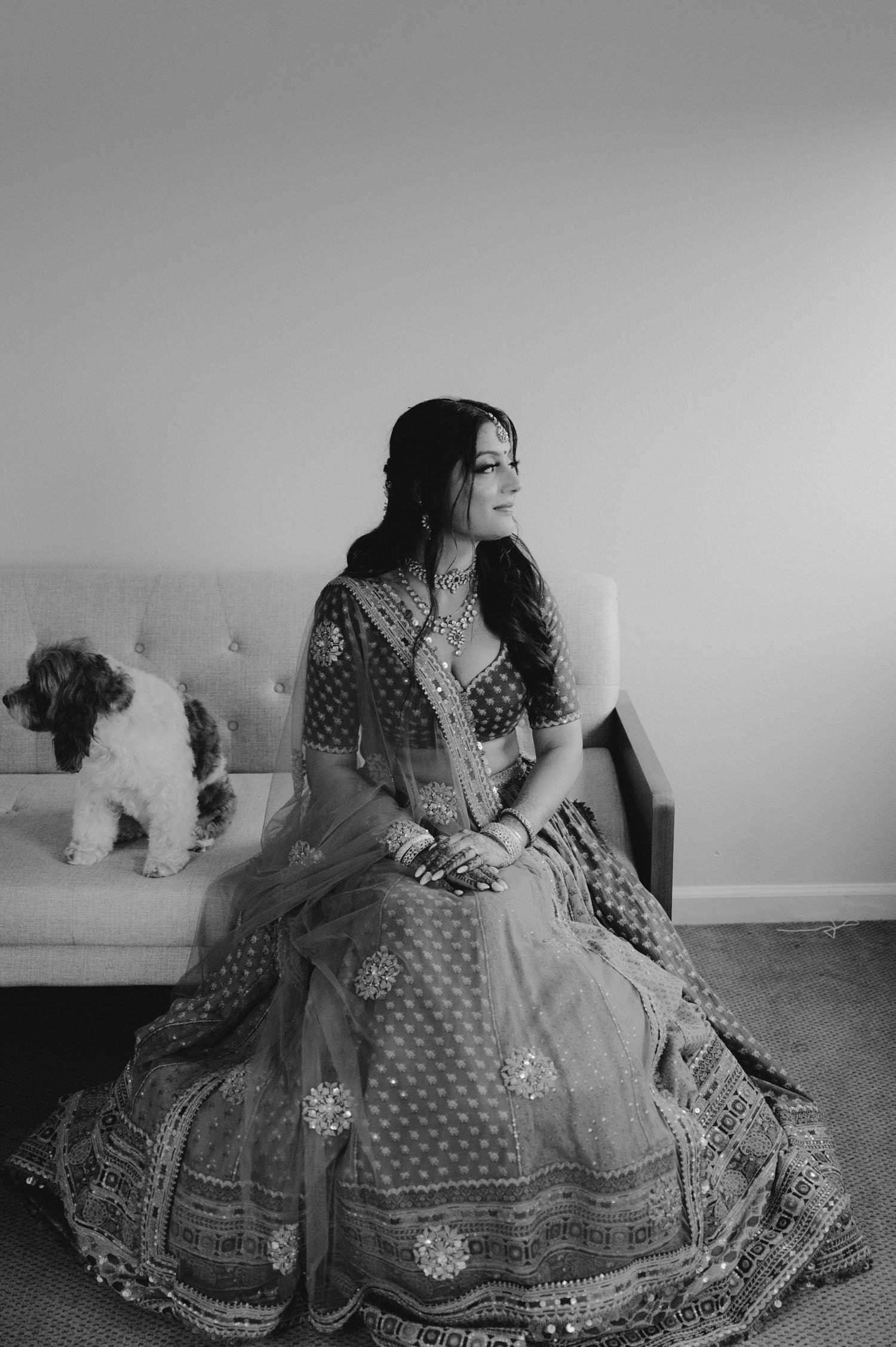 Hindu and Pakistani wedding, photo of indian wedding attire with choli top  