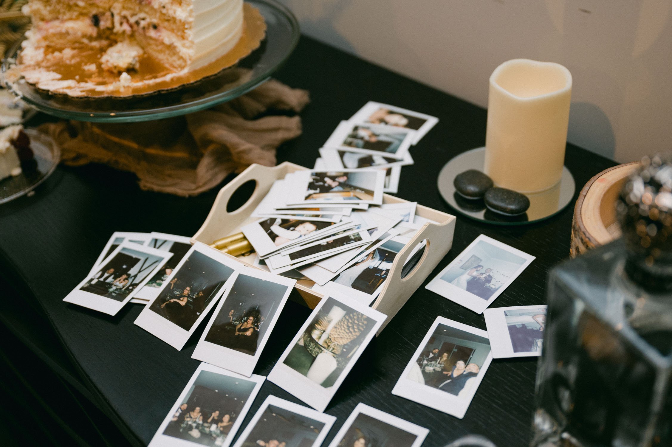 Tahoe Bleu Wave Wedding photo of Polaroids 