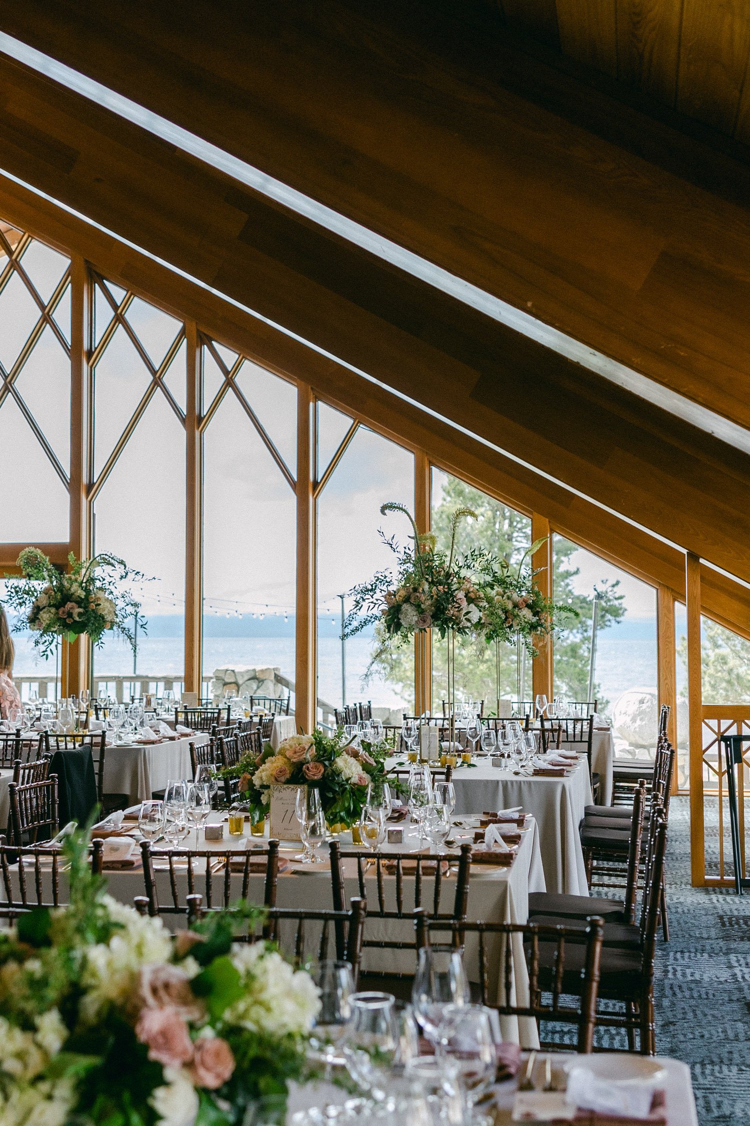 Edgewood Tahoe Wedding photos: photo of "romantic spring on the lake” wedding decor
