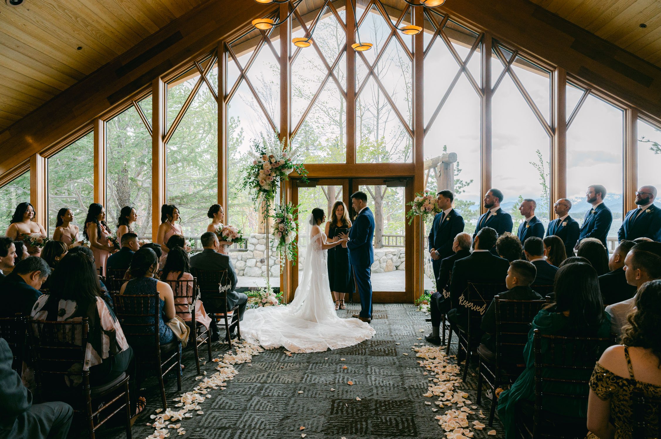 Edgewood Tahoe Wedding photos: photo of indoor ceremony 