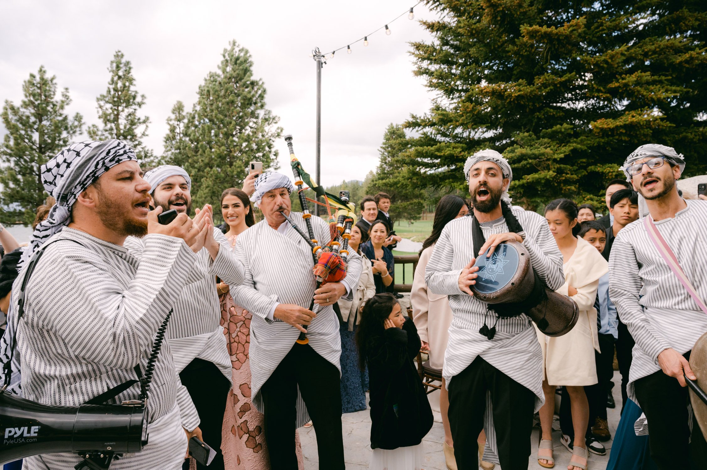 Edgewood Tahoe Wedding photos: photo of wedding zaffa drummers