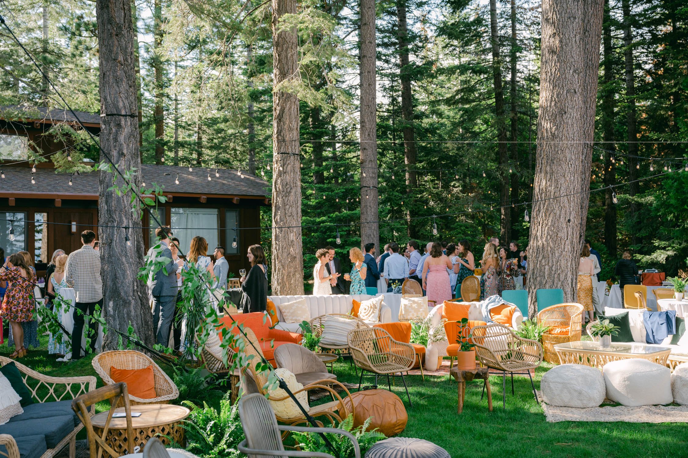 West Shore Private Estate Wedding, photo of guests during cocktail hour