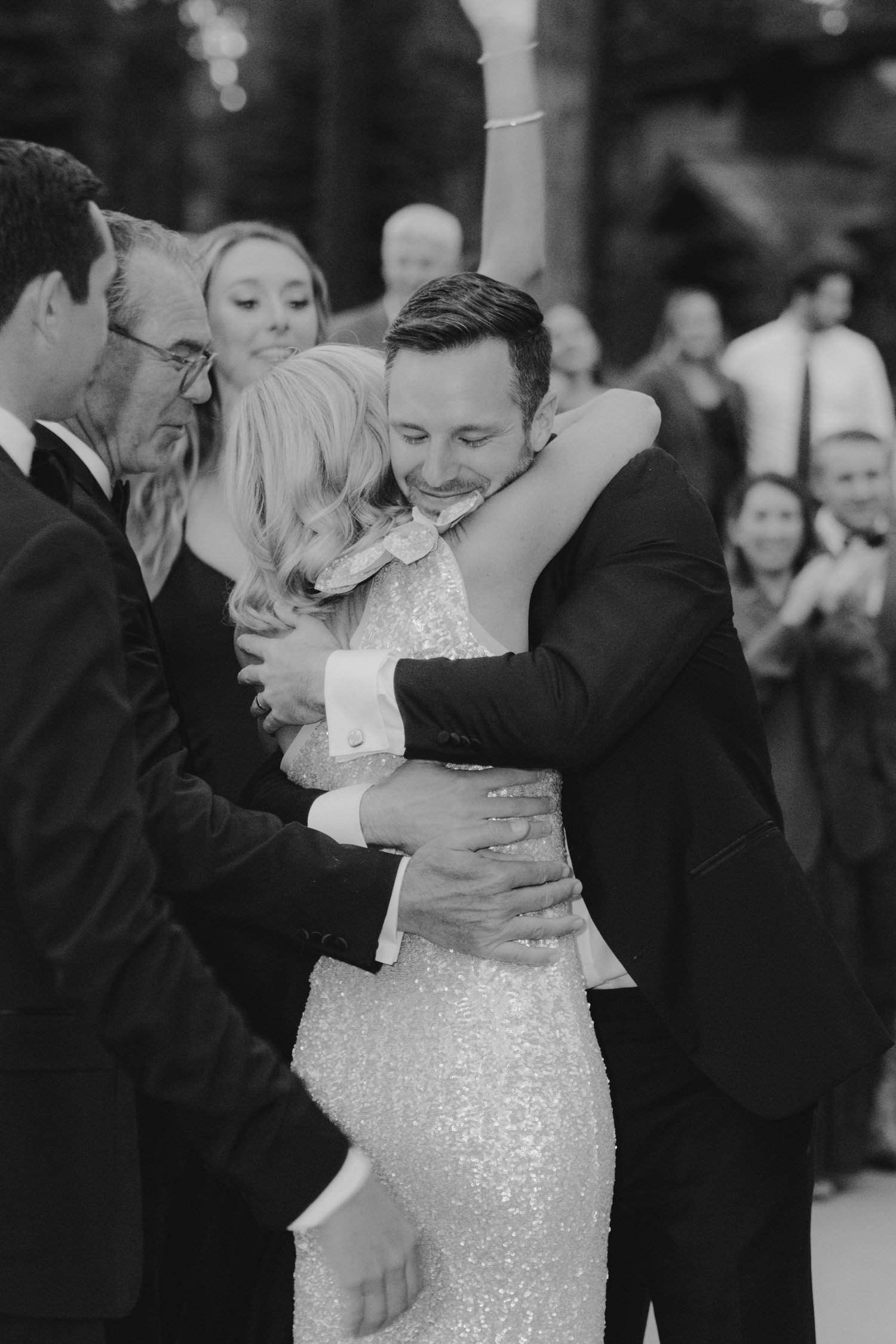 Martis camp wedding candid photo