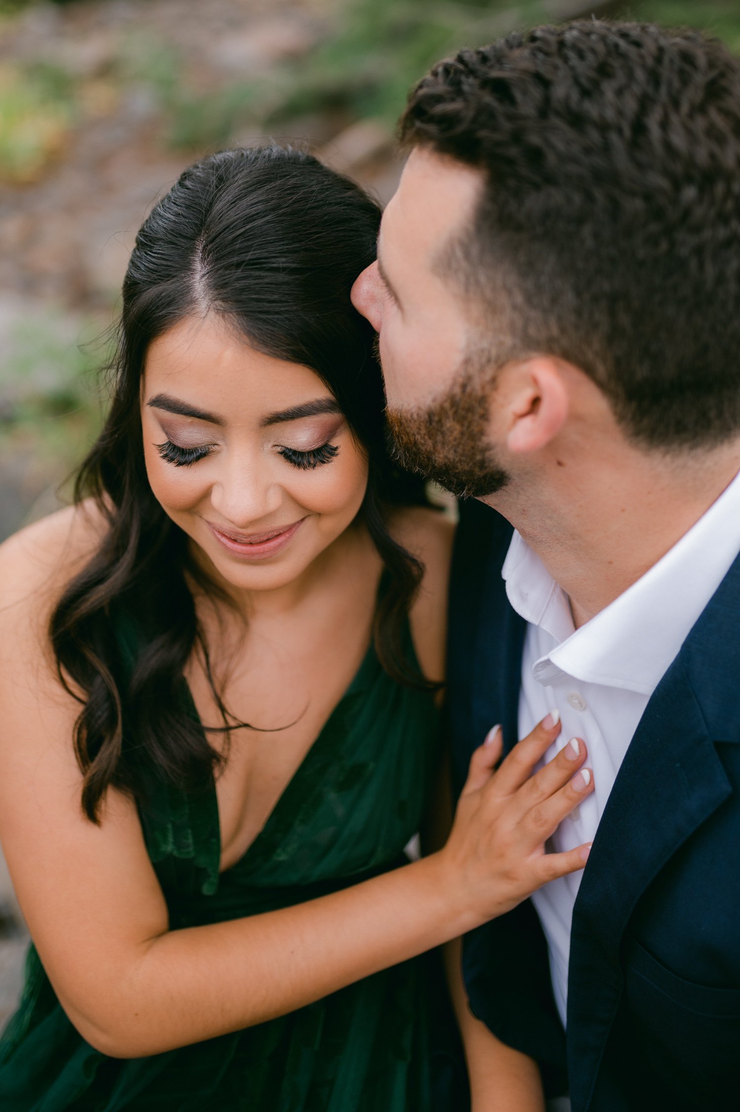 Lake Tahoe Engagement session, photo of couple at a tahoe overlook