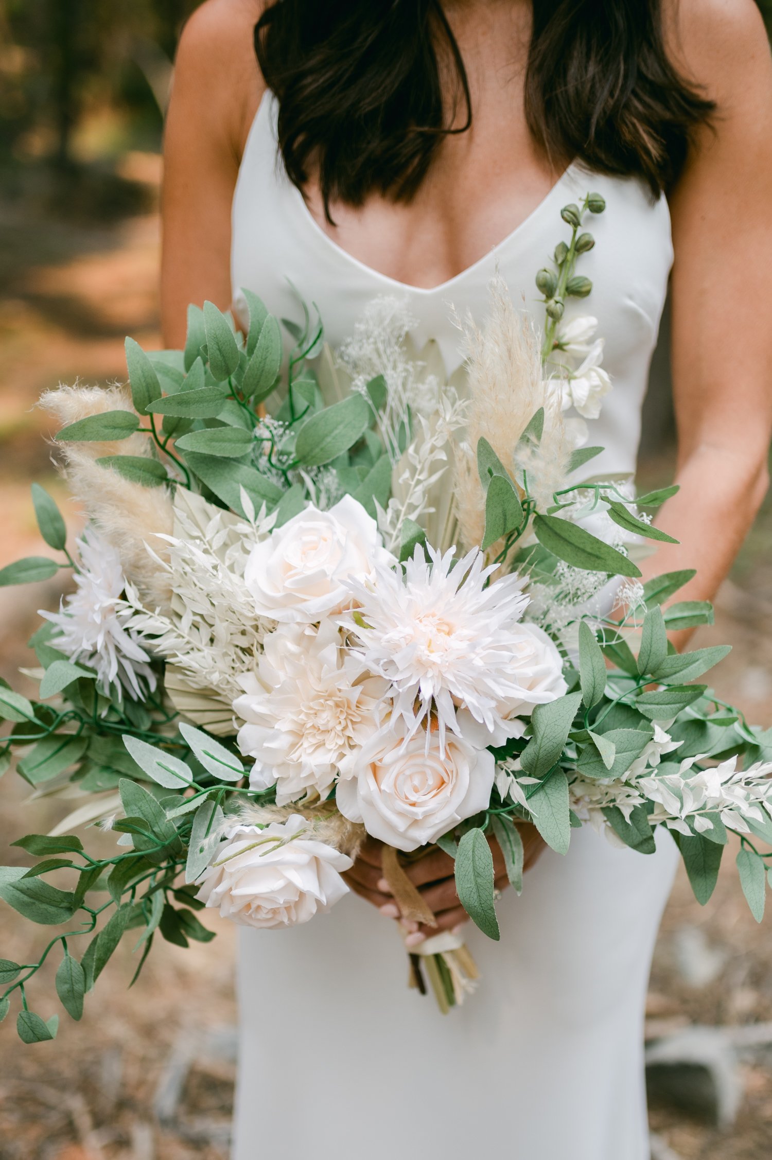 Lake Tahoe Yacht wedding, photo of a rented wedding bouquet 