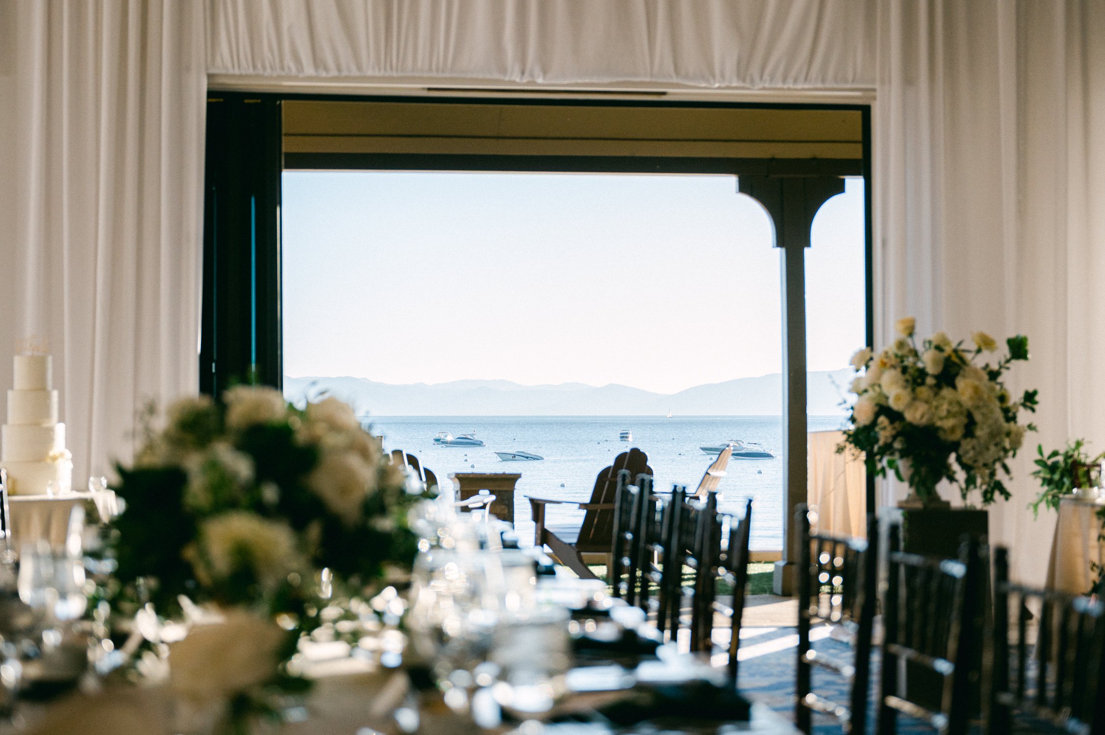 Hyatt Lake Tahoe Wedding, photo of an elegant modern wedding design