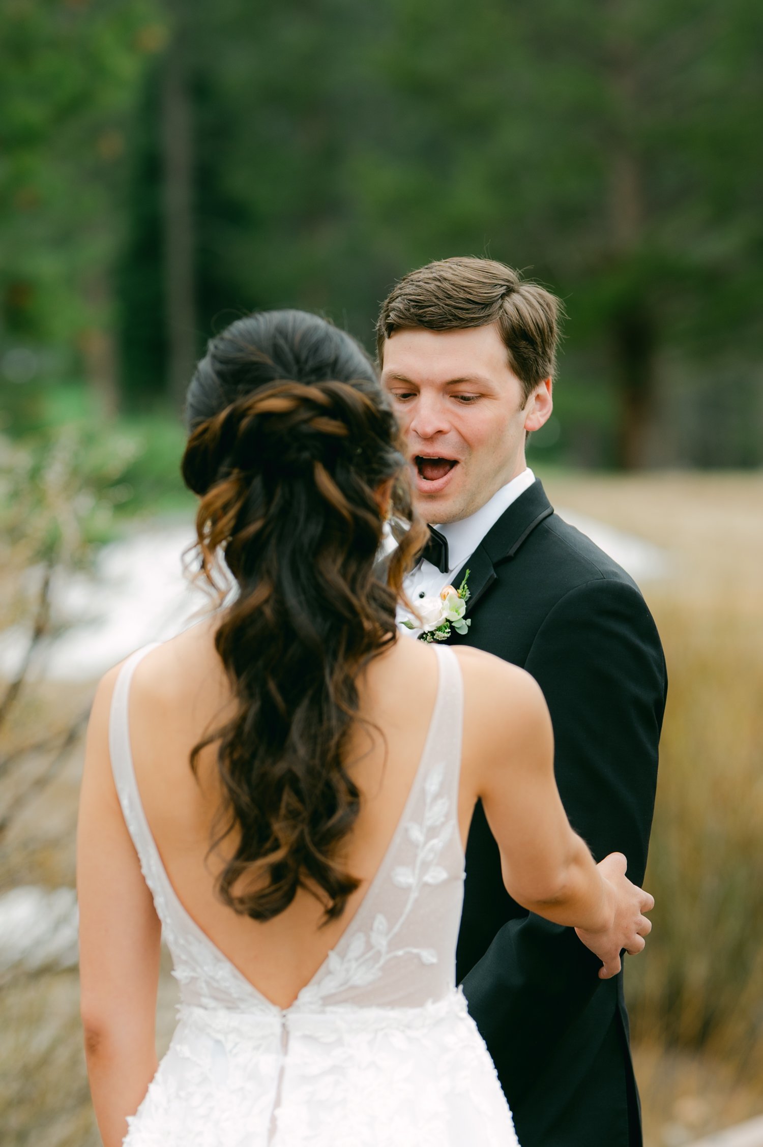 Everyone Resort &amp; Spa Wedding Venue, photo of couple having their first look at the golf course