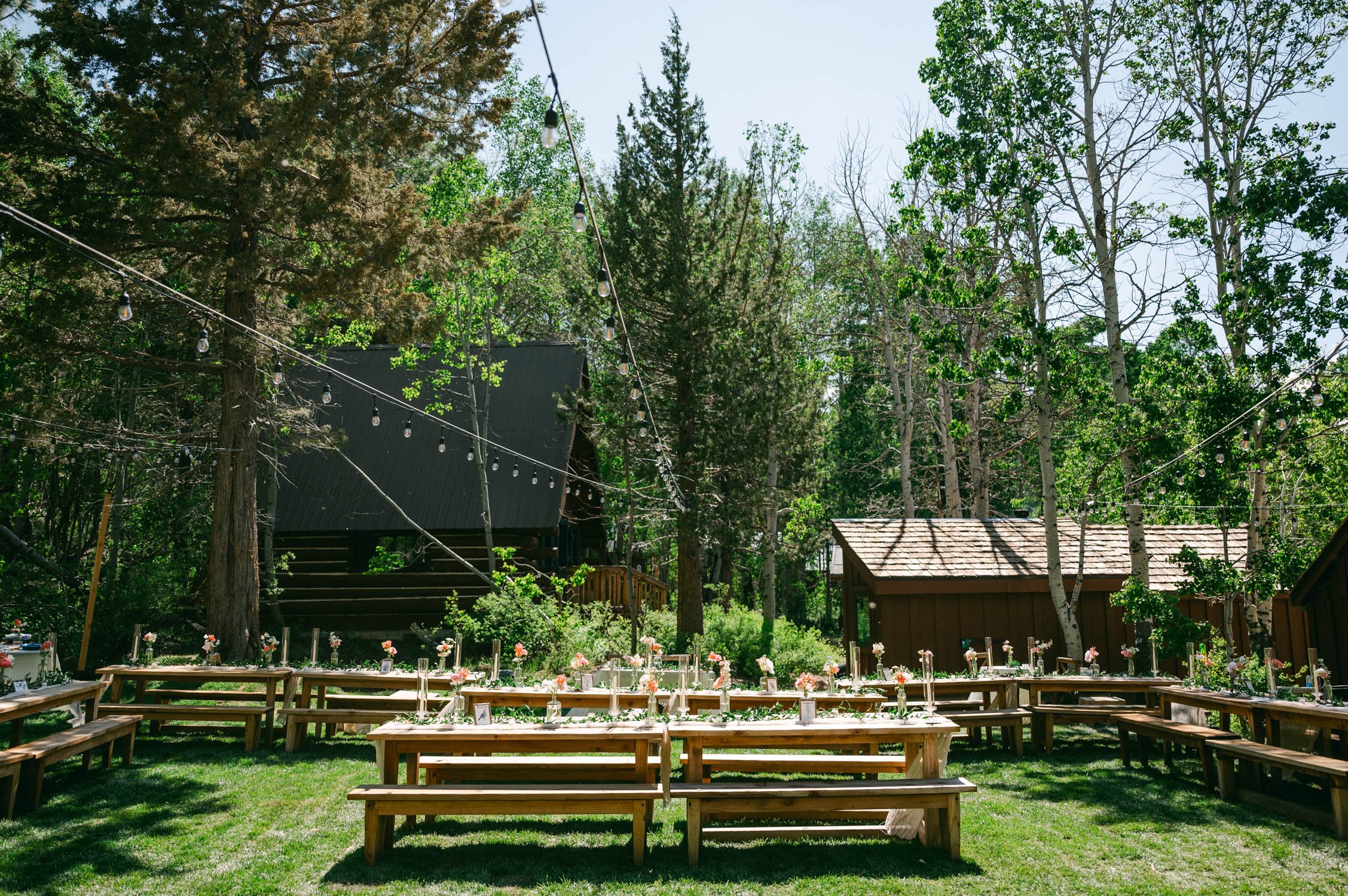 Desolation wilderness hotel wedding, it's whimsical and in the forest 