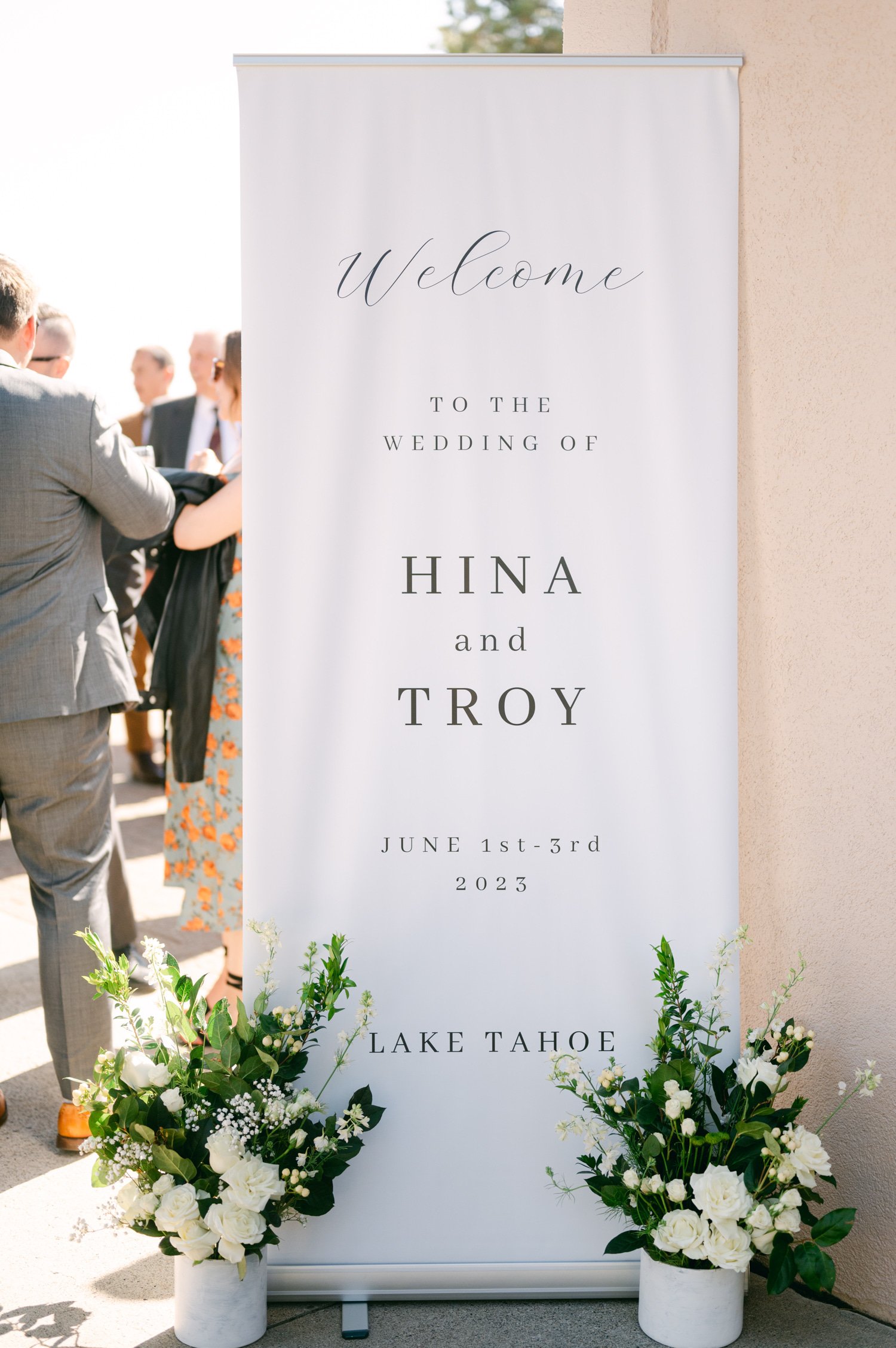 tahoe event center - lake tahoe wedding, photo of the wedding signage