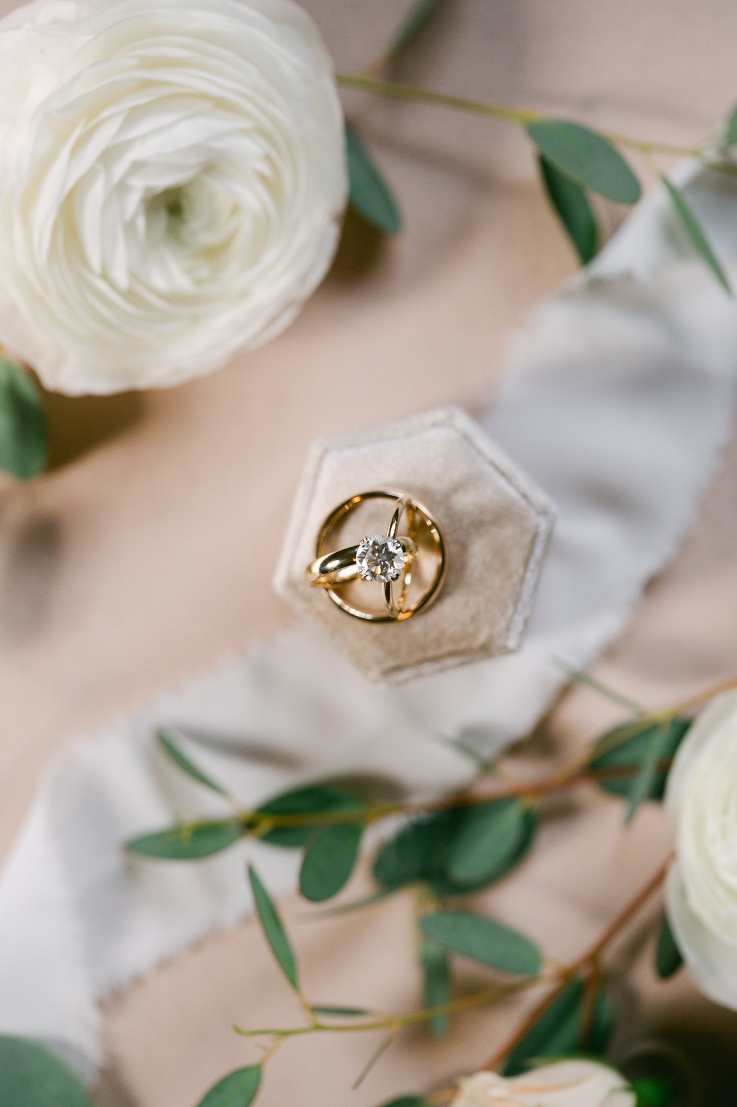 Valhalla Lake Tahoe wedding, photo of the wedding rings