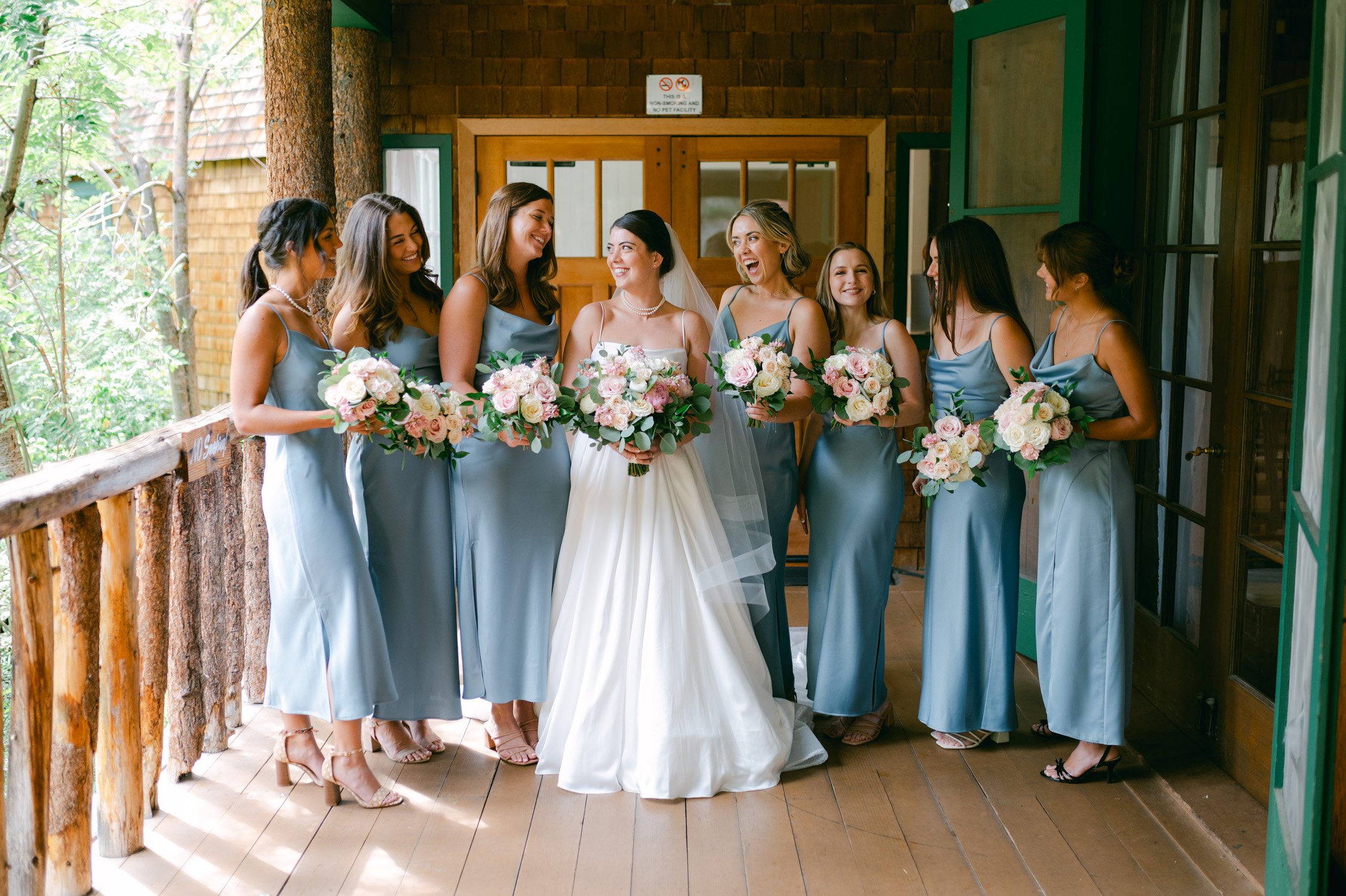 Valhalla Lake Tahoe wedding, photo of the bride and bridesmaids