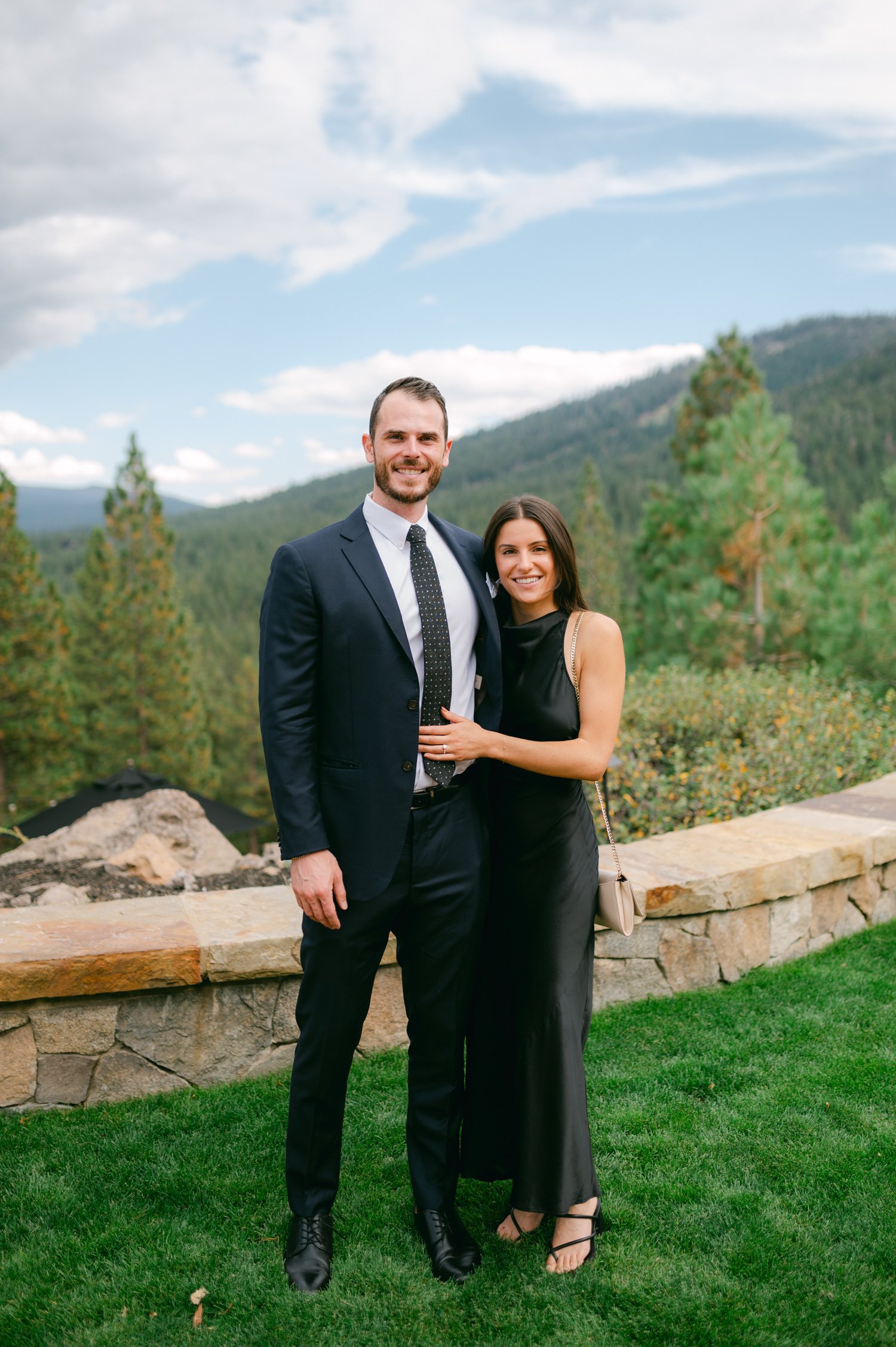 Martis Camp Wedding, photo of the happy wedding guests