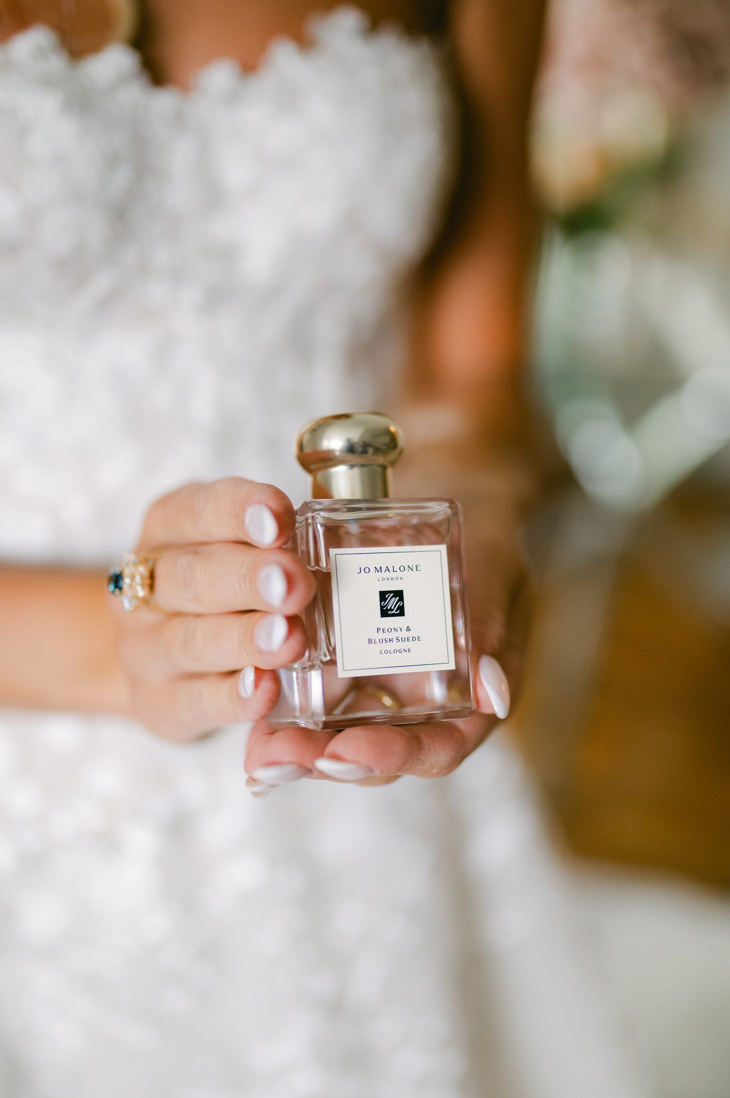 Elm Estate Wedding photos, photo of the wedding day Jo Malone fragrance worn by the bride on her wedding day