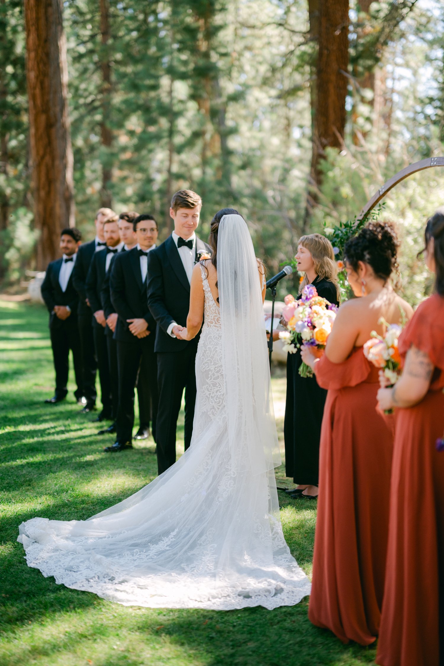 Valhalla wedding photo of the outdoor ceremony setting