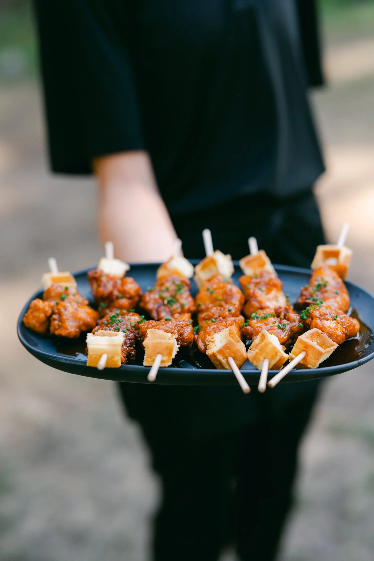Valhalla wedding photo of afternoon snacks at the reception