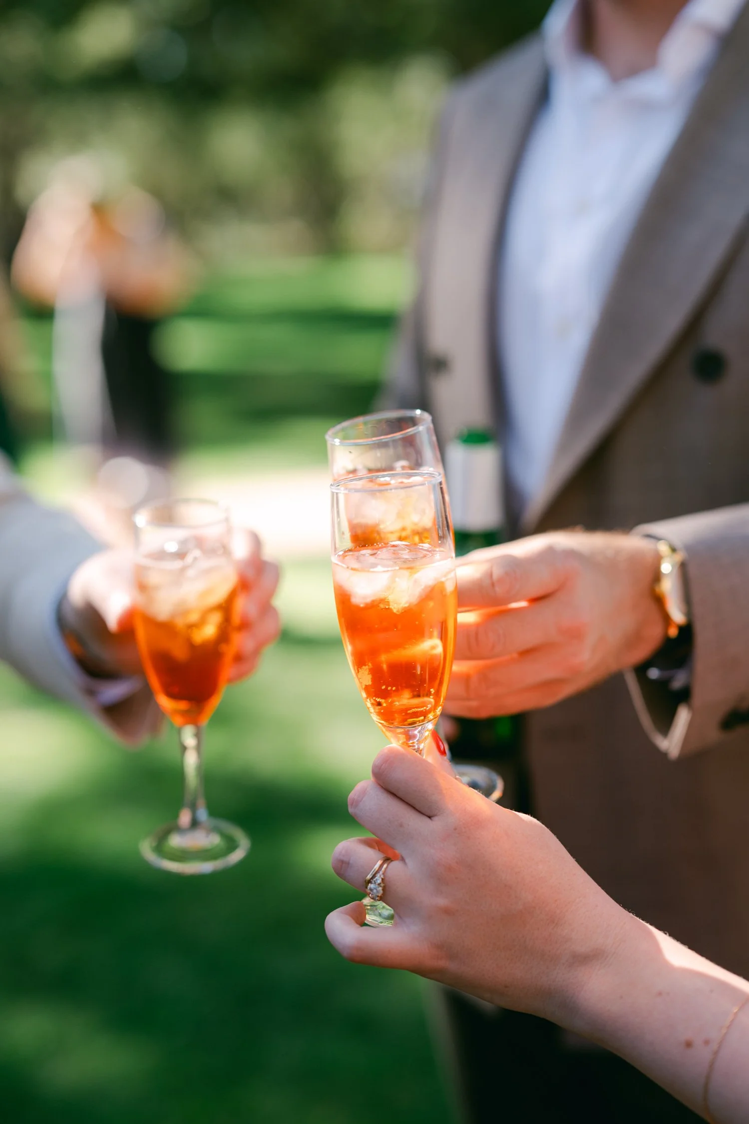 Valhalla wedding photo of signature drinks at cocktail hour