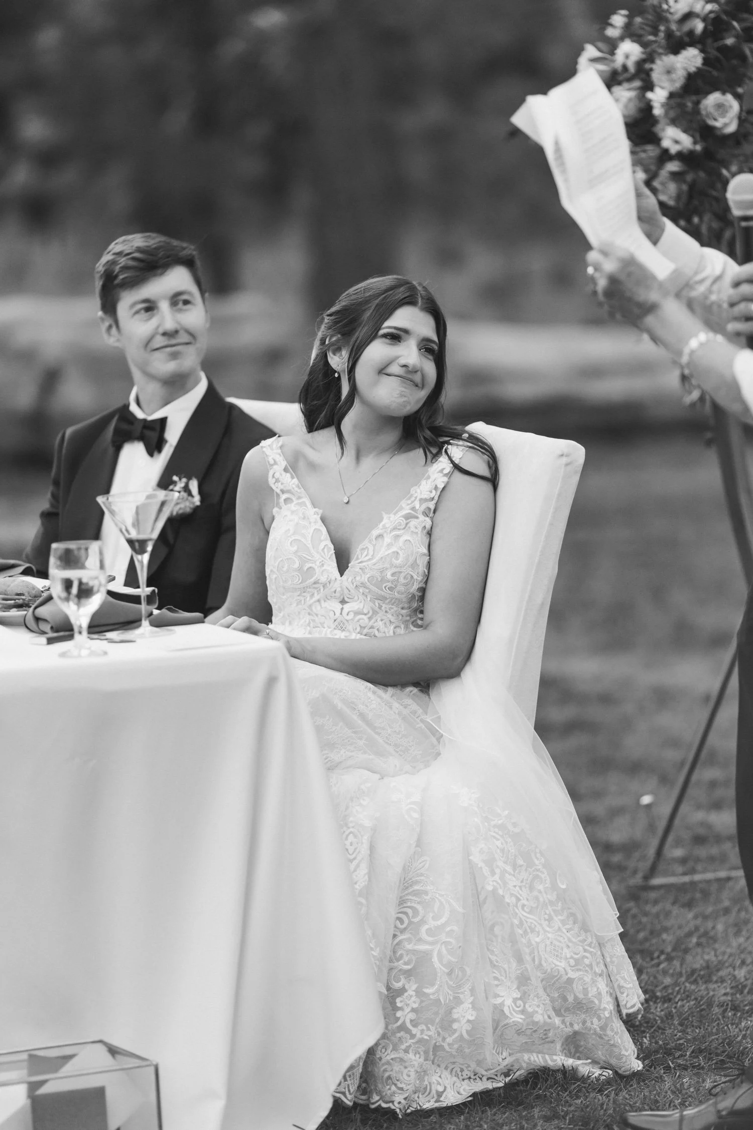Valhalla wedding photo of heartfelt wedding speeches
