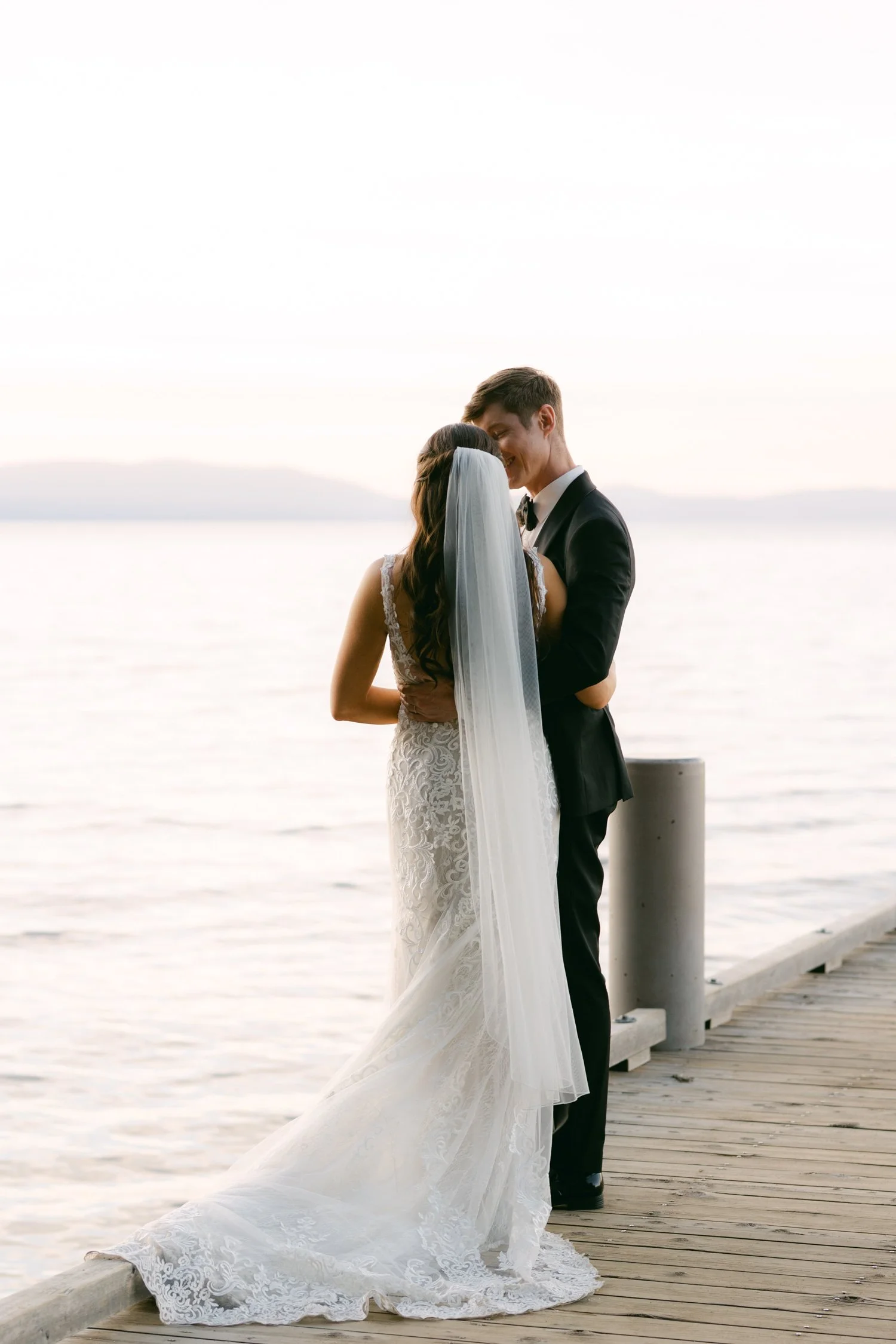 Valhalla wedding photo of the couple during golden hour