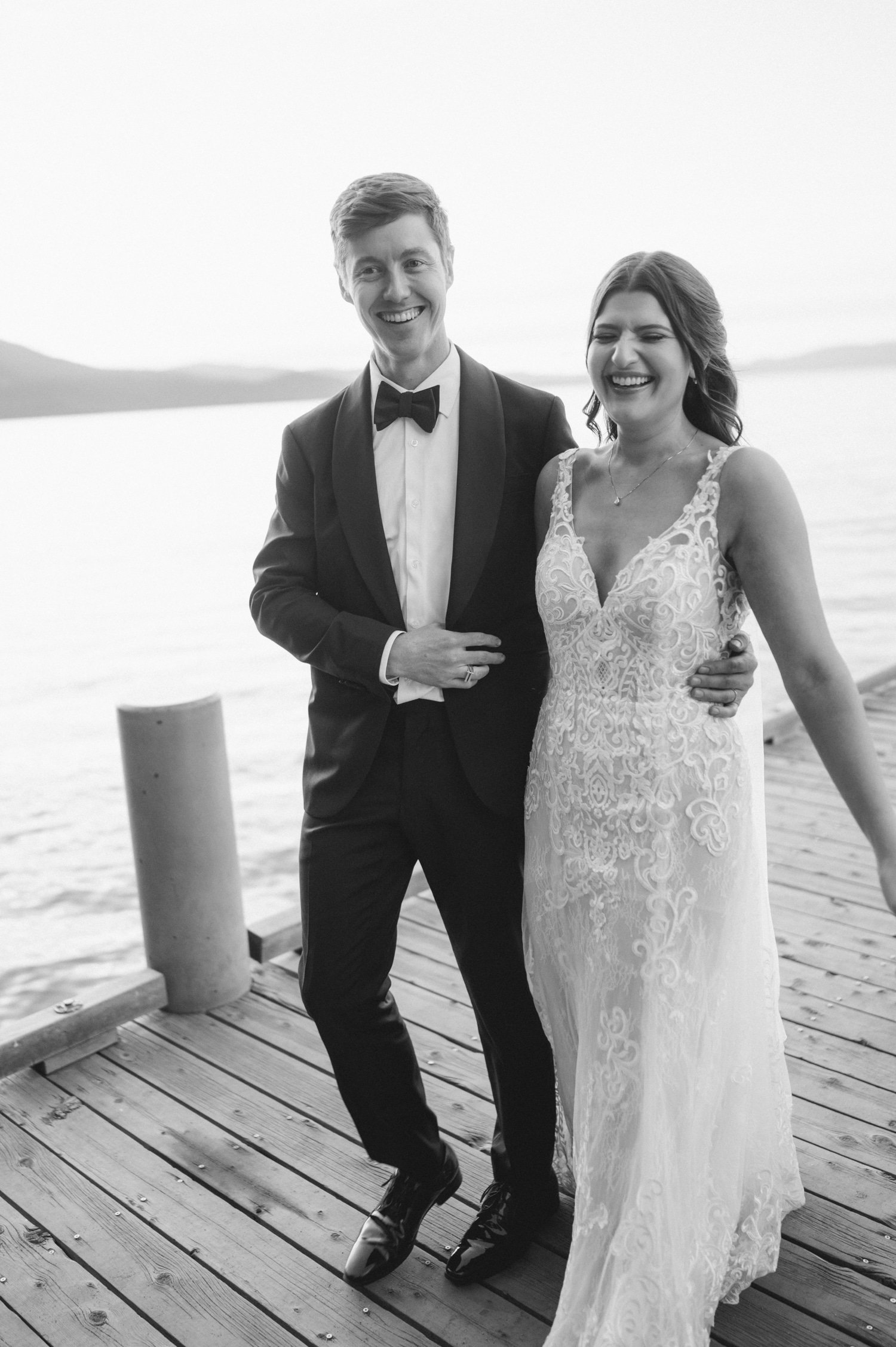 Valhalla wedding photo of the couple during golden hour