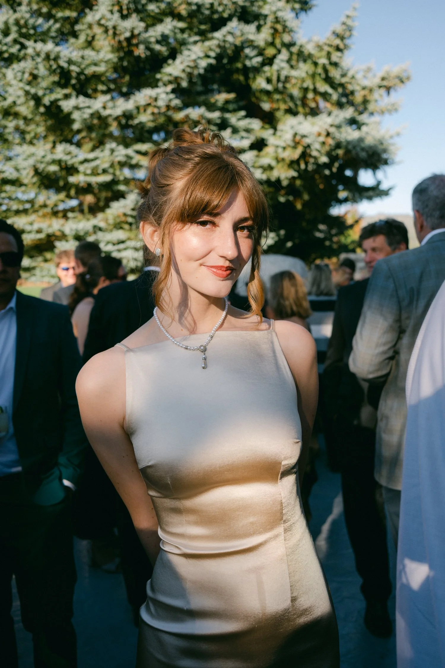 Edgewood Lake Tahoe wedding, photo of the bridesmaid during cocktail hour