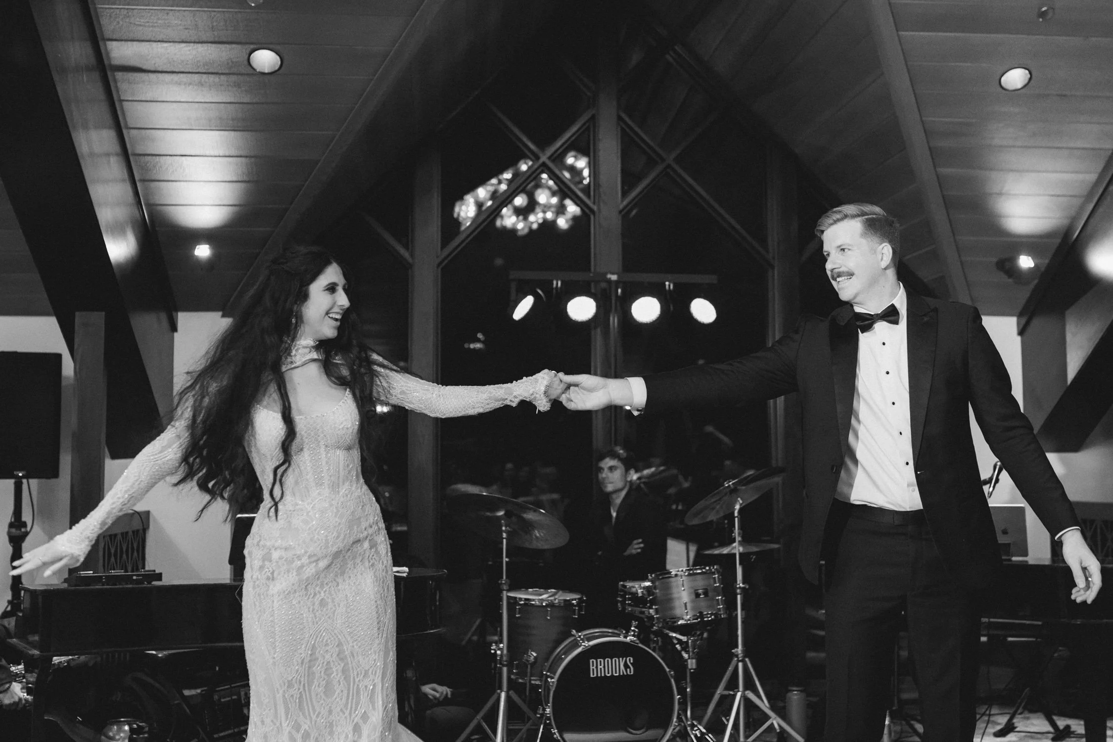 Edgewood Lake Tahoe wedding, photo of the couple’s romantic first dance