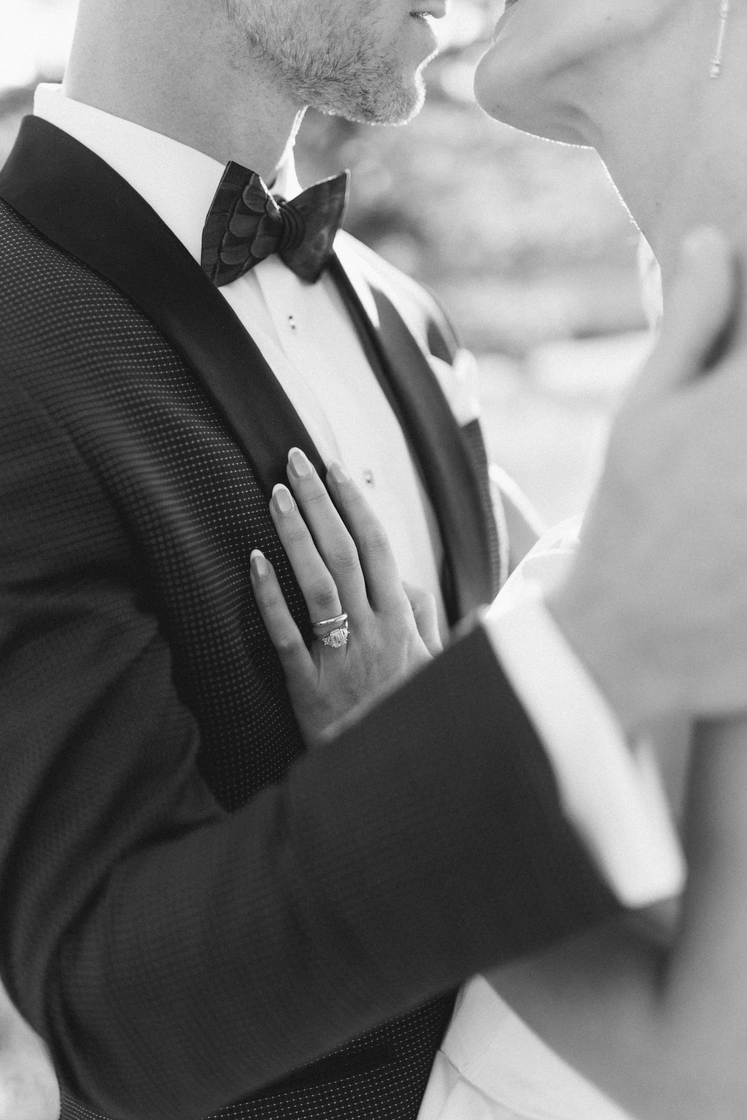 PlumpJack Wedding, photo of a quiet, intimate moment between the bride and groom outdoors 