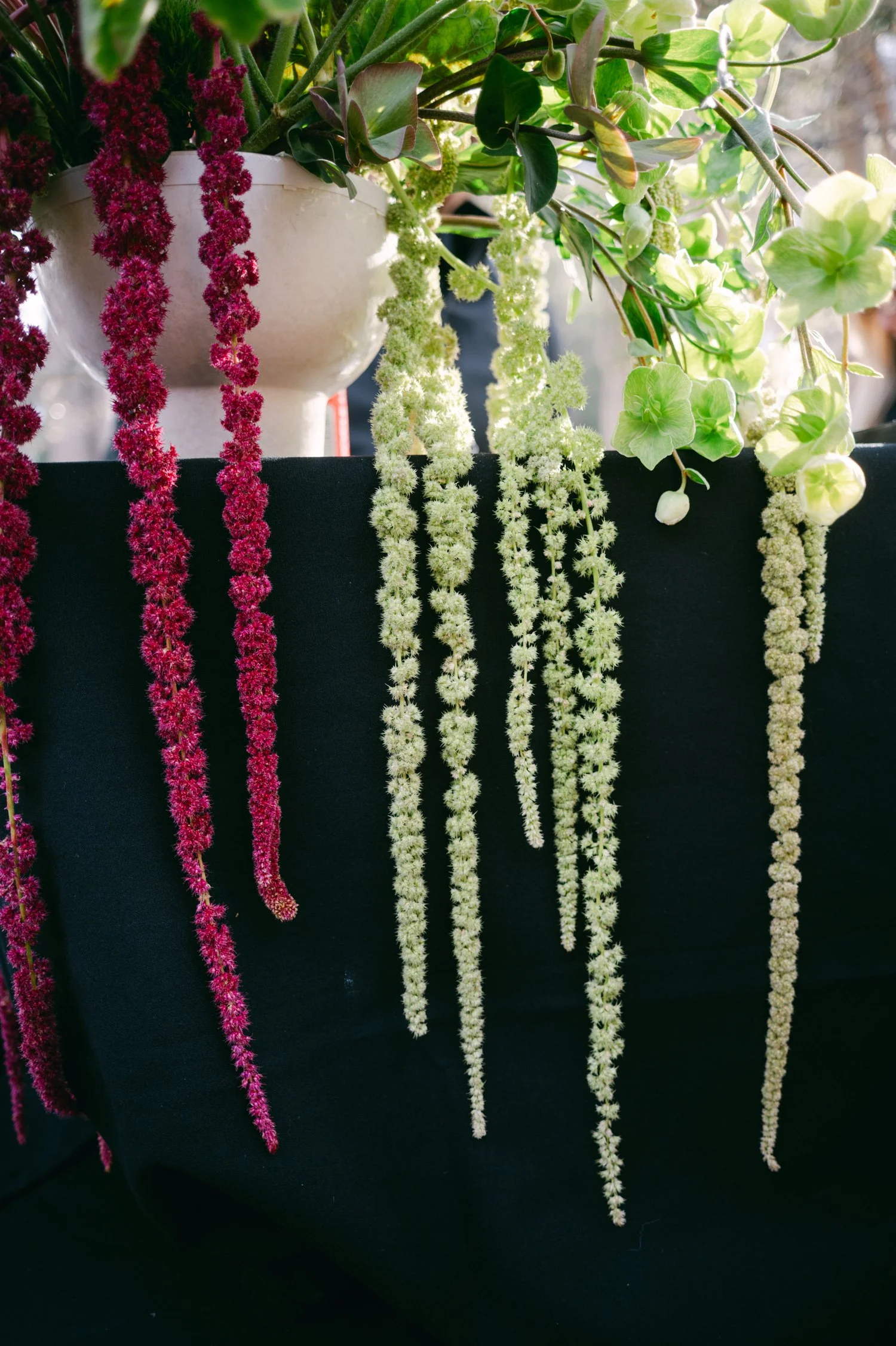 Palisades wedding venue, photo of lush floral arrangements for the reception