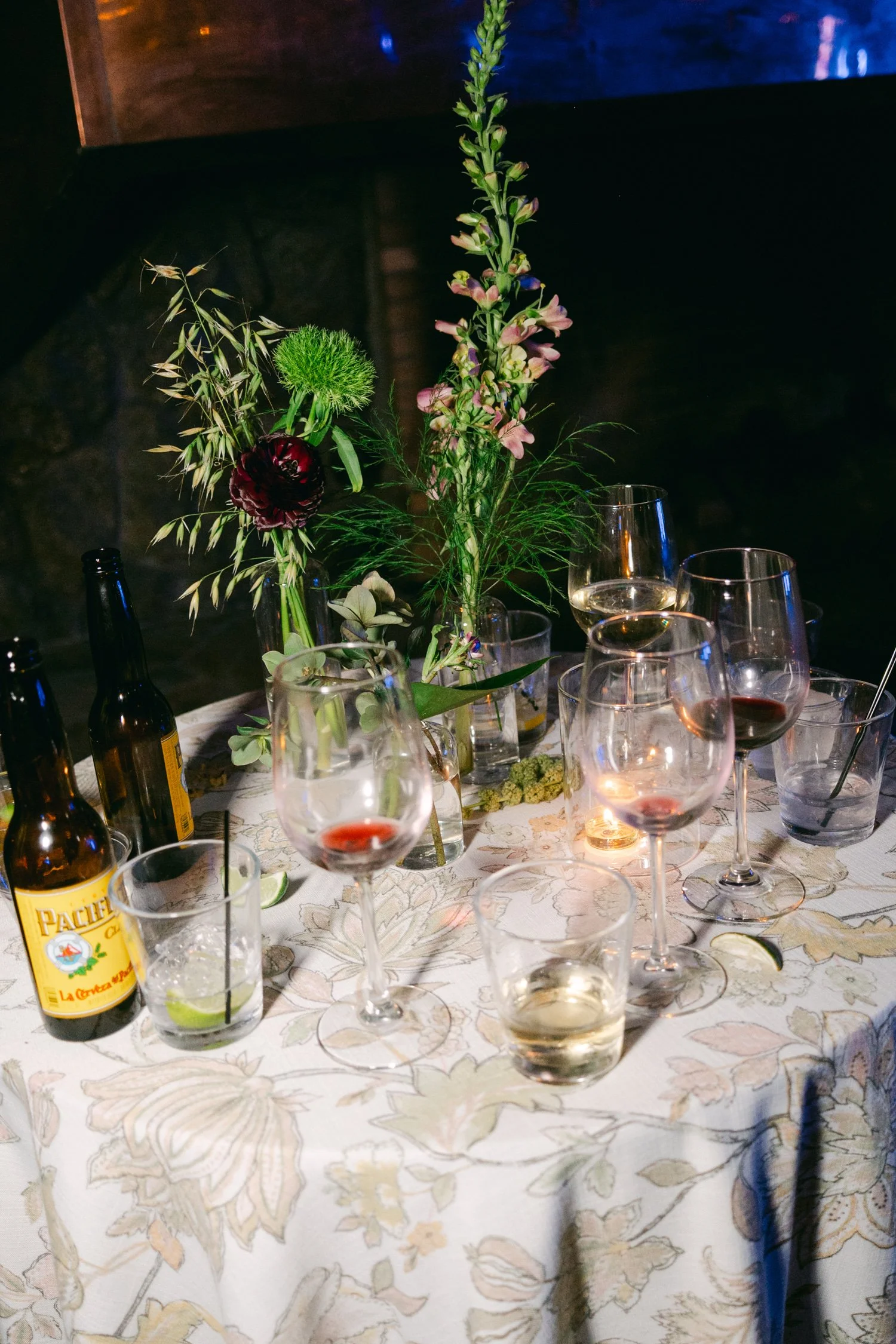 Palisades wedding venue, photo of cocktail setting during the reception