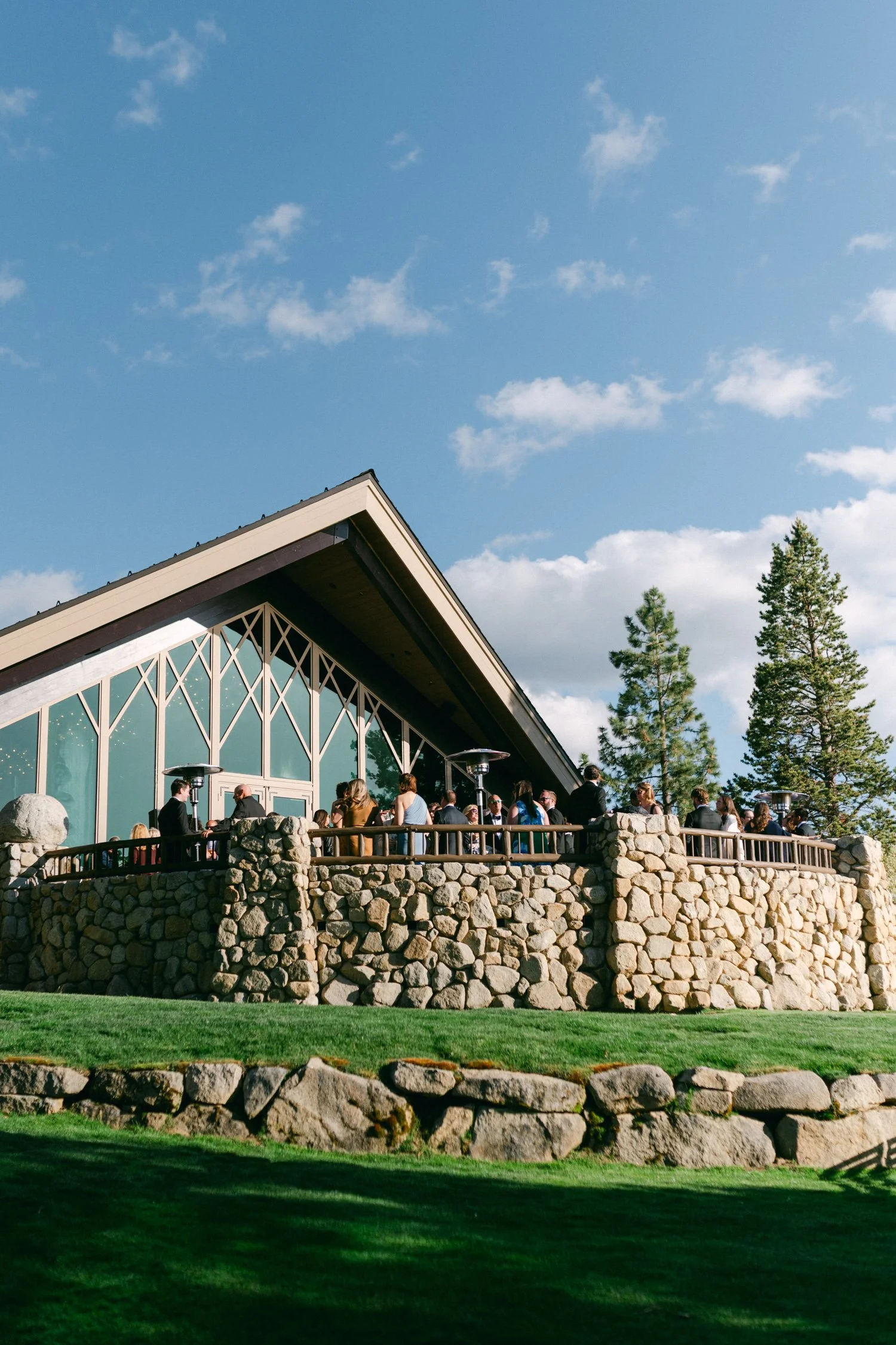 Edgewood maximalist wedding, photo of Edgewood Tahoe Resort, a premier lakeside wedding venue located in Lake Tahoe