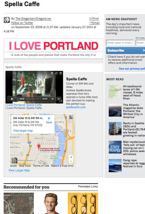 The Oregonian Live: Spella Caffè