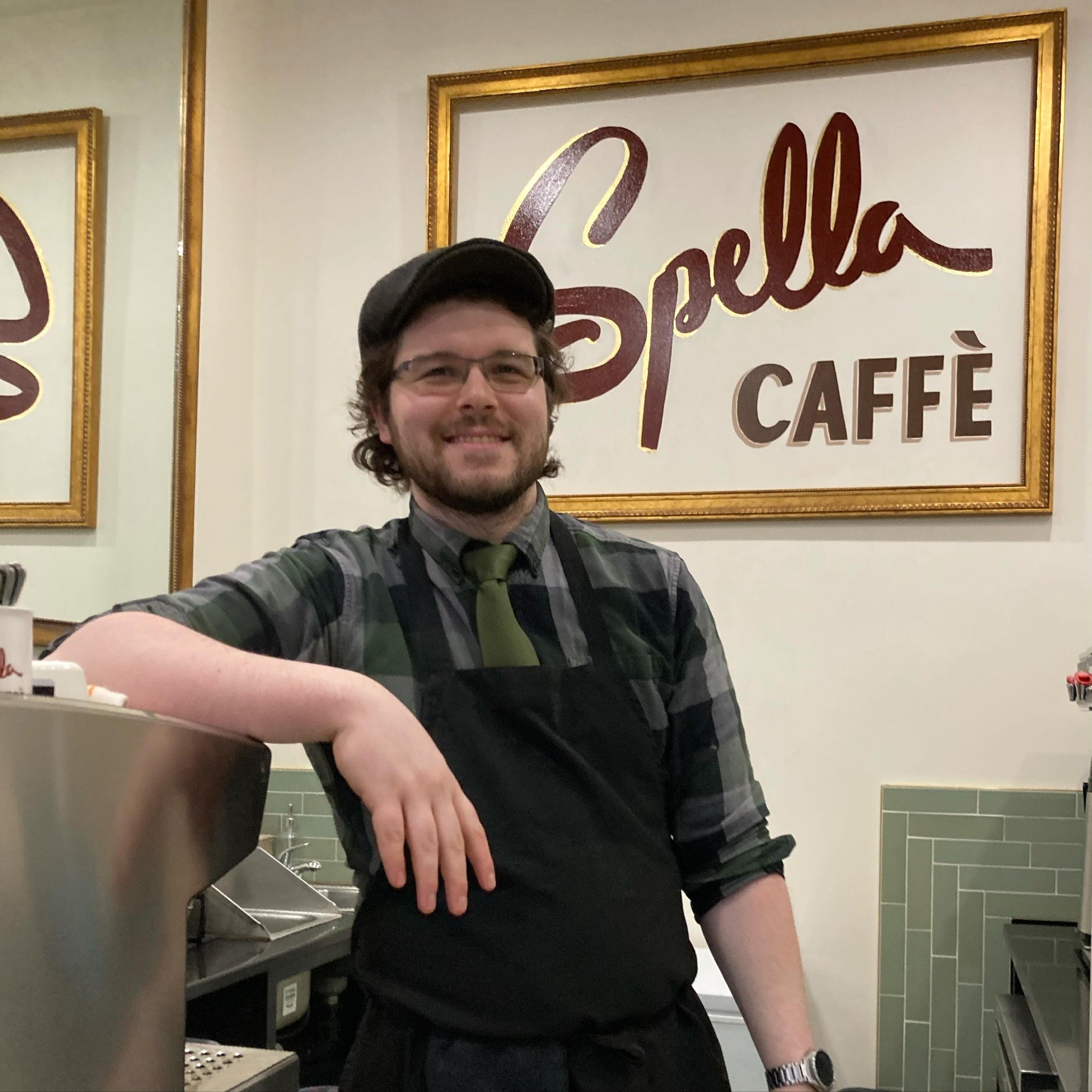 Happy birthday to Austin- 5/2 🎈🎉 Austin is Spella&rsquo;s Alder Street caff&egrave; manager and main barista! He is currently enjoying a staycation so send him all your warm wishes when you see him. This fine chap has a heart bigger than his body. 