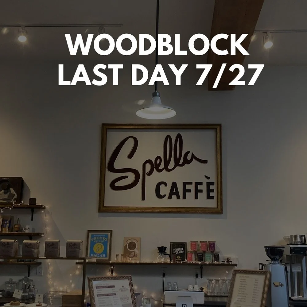 It&rsquo;s with both disappointment and deep gratitude that we announce our departure from the Spella Caff&egrave; location inside @woodblockchocolate on Portland&rsquo;s eastside. 7/27- final day!

After so many of you followed us across the river &