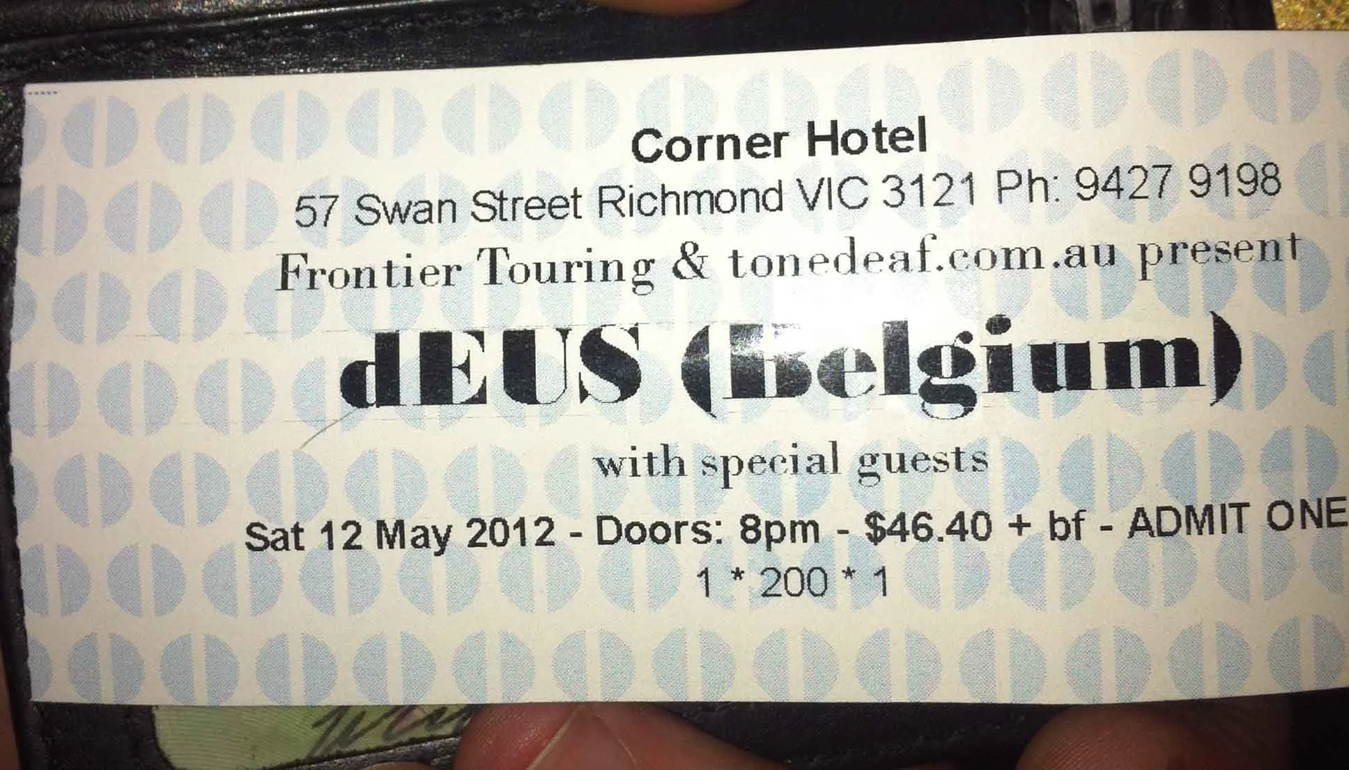 Belgians, live music and getting old