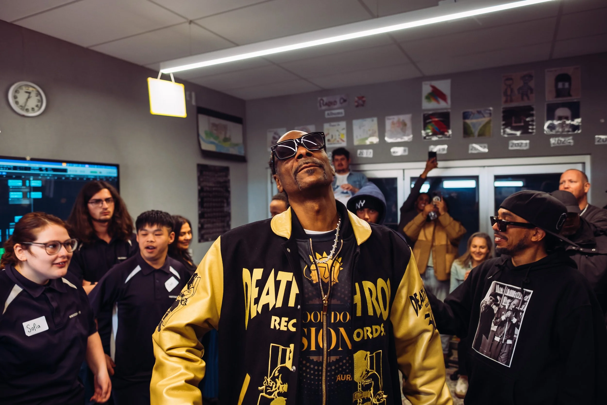 Taking photos of Snoop Dogg