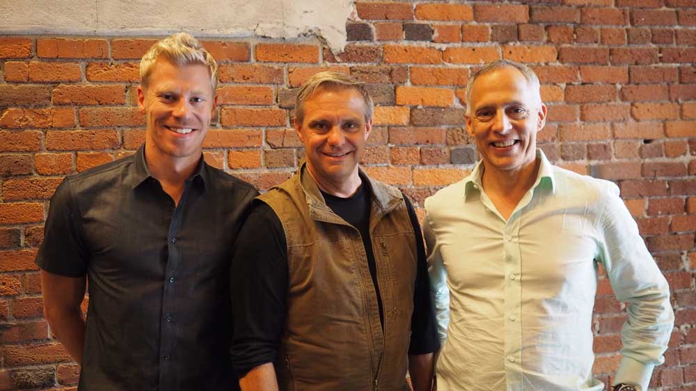 Pictured left to right: Tom Rossiter (President), Cam Shippit (CFO), Cory Brandolini (CEO)