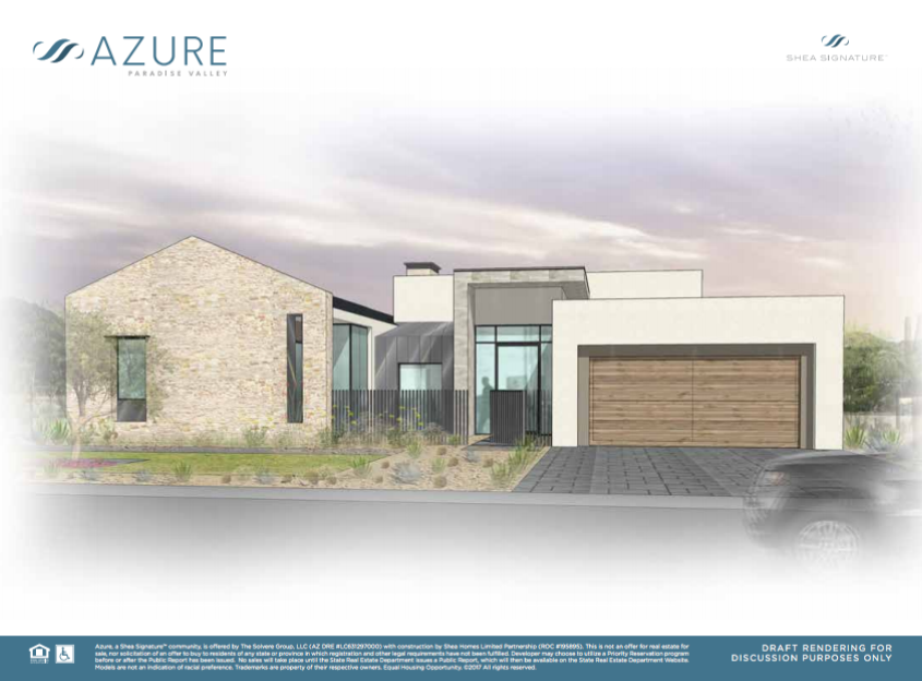 One of the artistic renderings from the new Azure development by Shea Homes. ( Source )