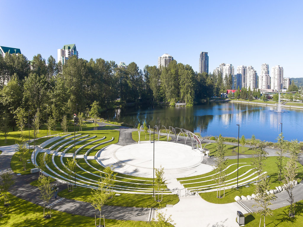 Town Center Park Performance Plaza at Lafarge Lake. | Source