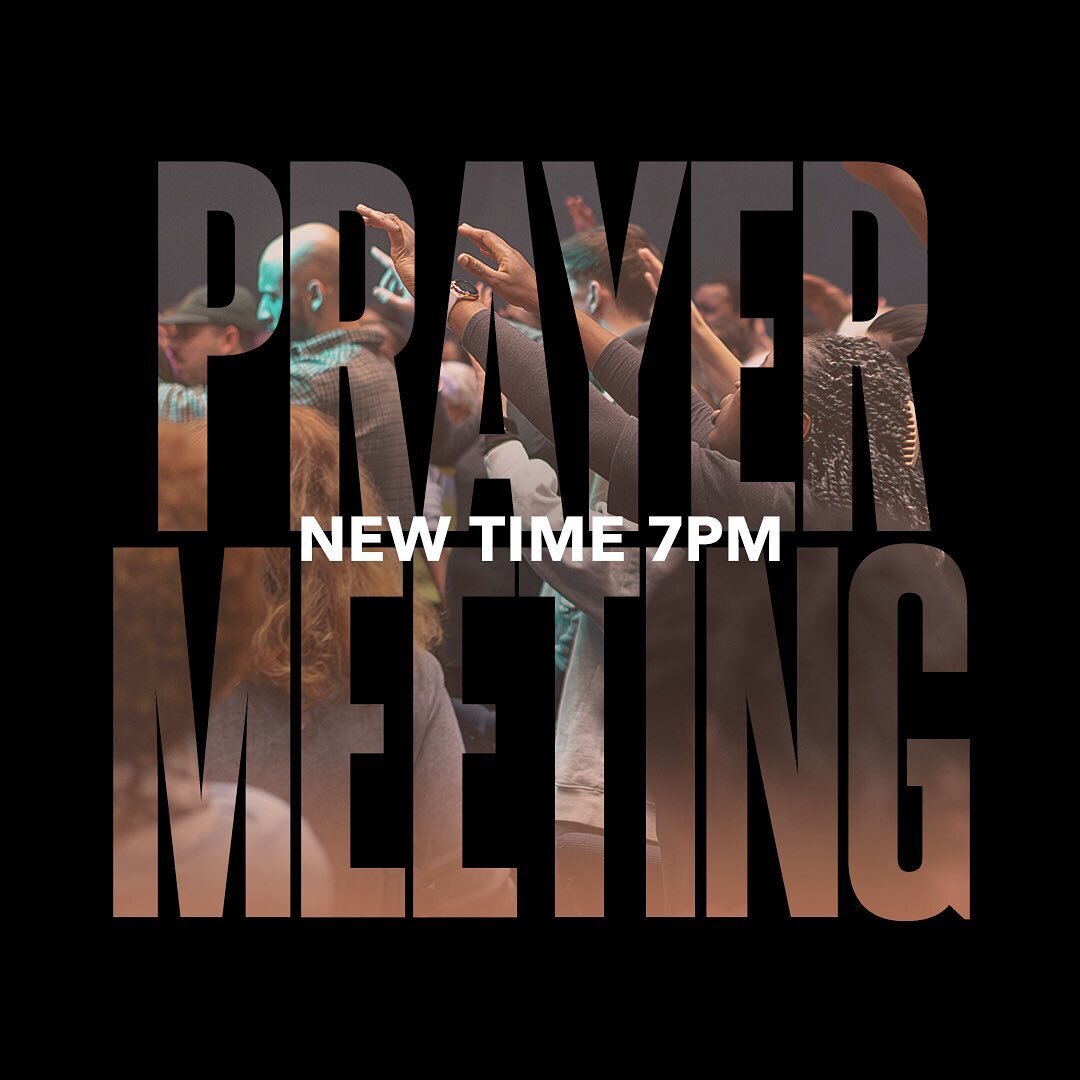 📣NEW TIME ALERT! - 7pm Prayer
From this weekend our monthly Sunday night prayer is moving to 7pm.

Every first Sunday of the month we gather as a whole church to pray. Now you can also go straight from the NEW 5pm service into the prayer meeting, wh
