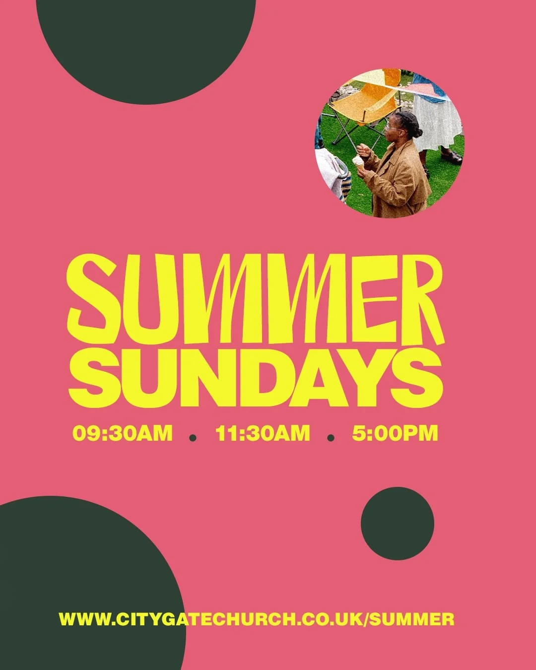 Summer Sundays Kicks off from THIS SUNDAY! And you know that means we have ALL NEW SERVICE TIMES over the next 4 weeks: 9:30am, 11:30am &amp; 5pm ⏰. 

Kids Church is operating at these new times too! And you know the drill, drop them off and head bac