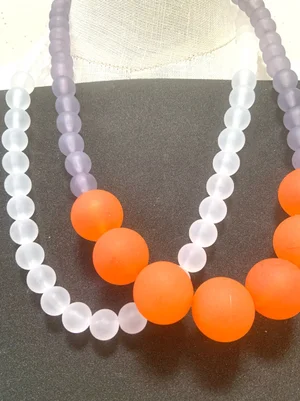 【新品】BIG SYNTHETIC RESIN BEADS NECKLACE BIG SYNTHETIC RESIN BEADS NECKLACE – – m's braque