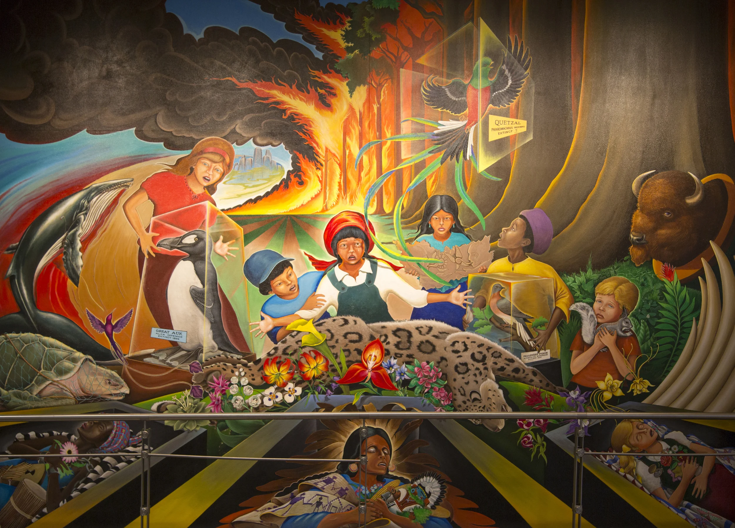 This painting apparently is vandalized and restored on a regular basis because people find it "offensive."