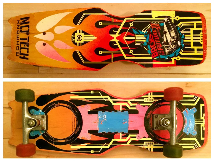 My 1989 Valterra skateboard that is a replica of Data's hoverboard in BTTF 2 .