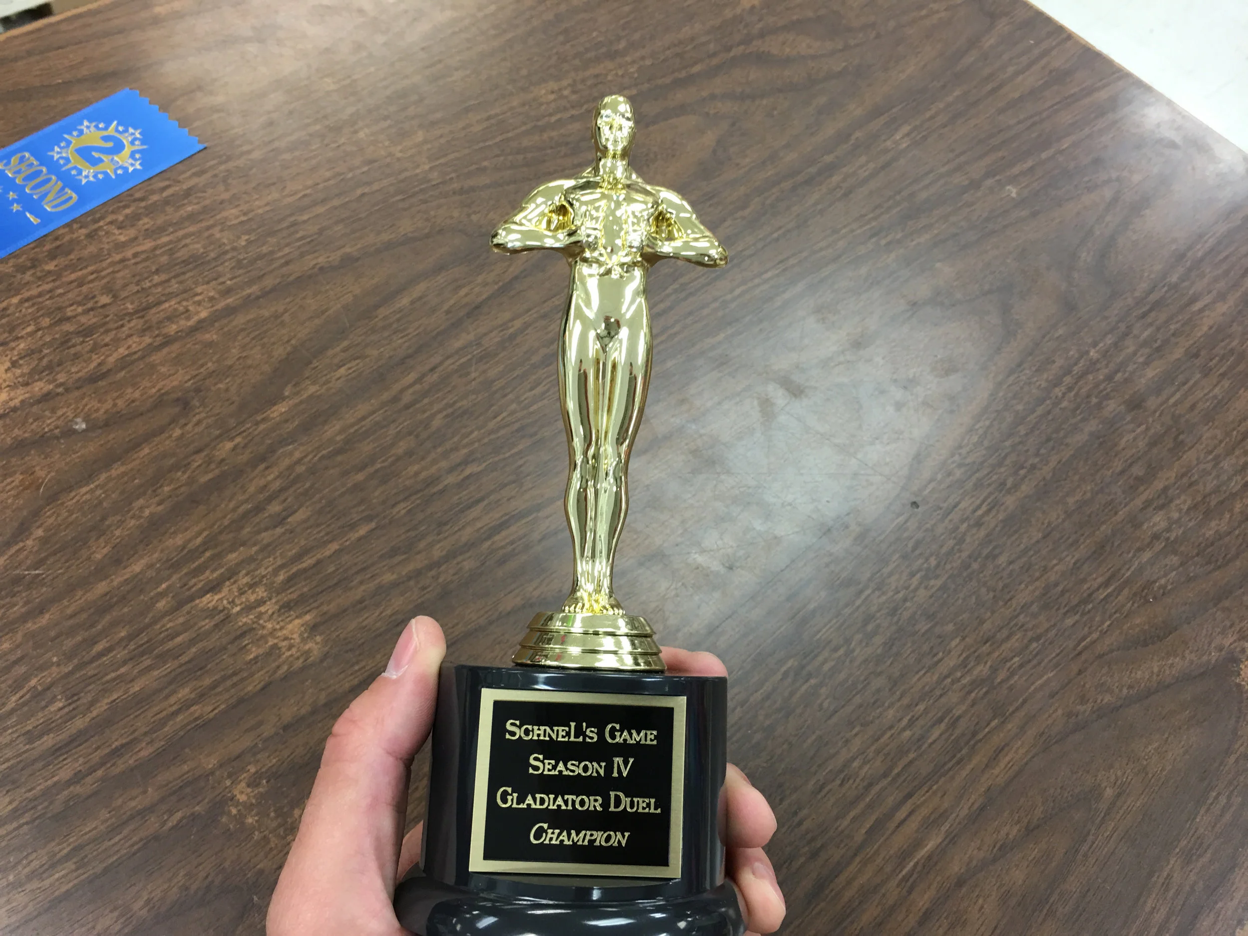 First ever Gladiator Duel trophy