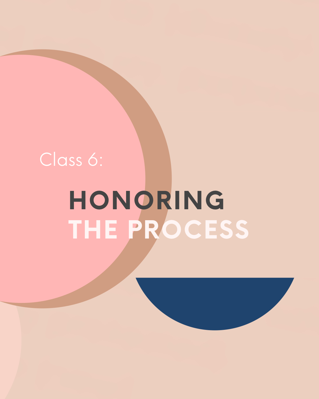Subject  6: Honoring The Process