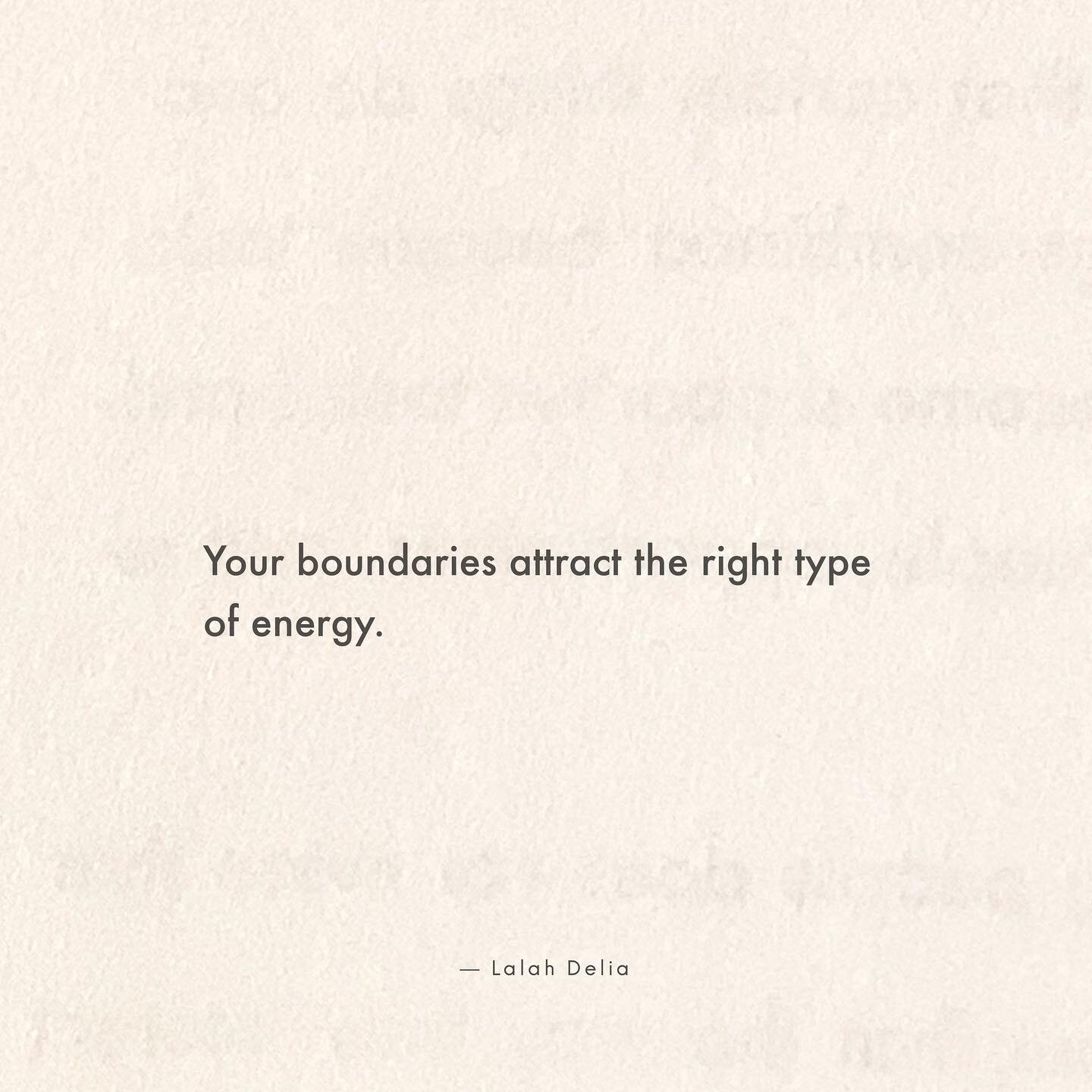 Setting boundaries is not always comfortable, but it&rsquo;s essential to self-care, mental-care, and energy-care.

Set healthy boundaries and live your power in your personal, professional, and spiritual life 〰 ✨〰 This work is vital to highly sensit