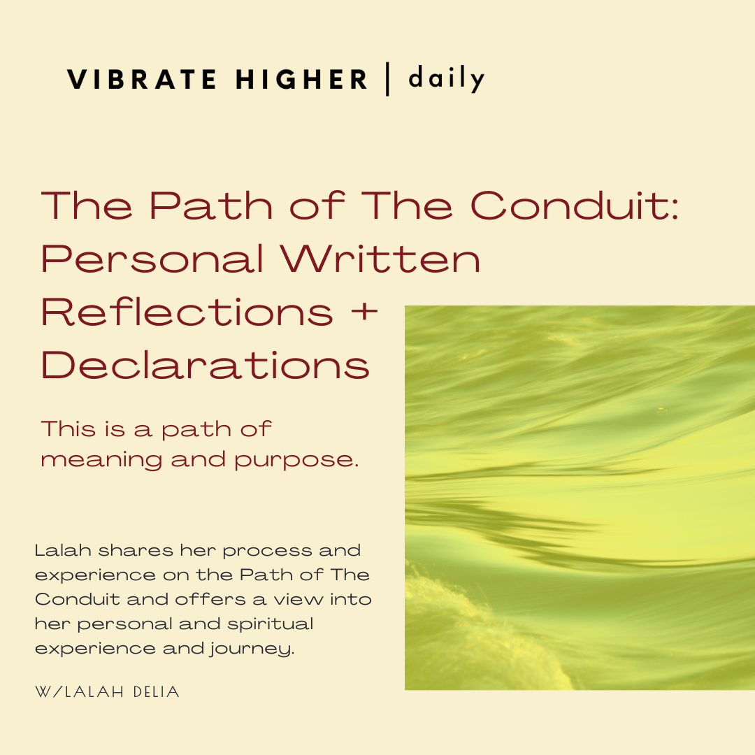 The Path of the Conduit Vol.  1 Personal Written Reflections + VHD Declarations
