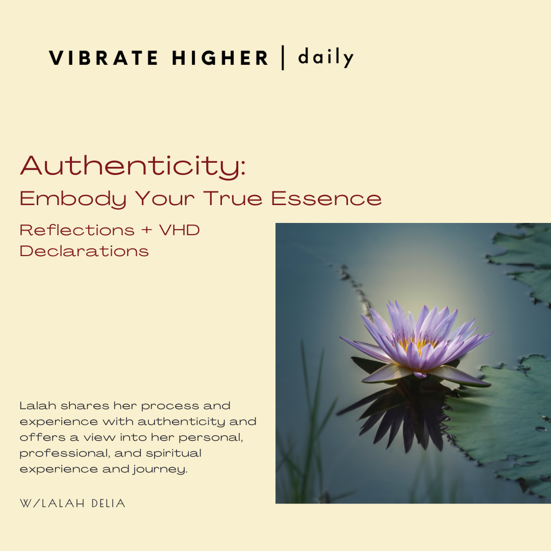 Authenticity: Embodying Your True Essence﻿ Reflections + VHD Declarations 