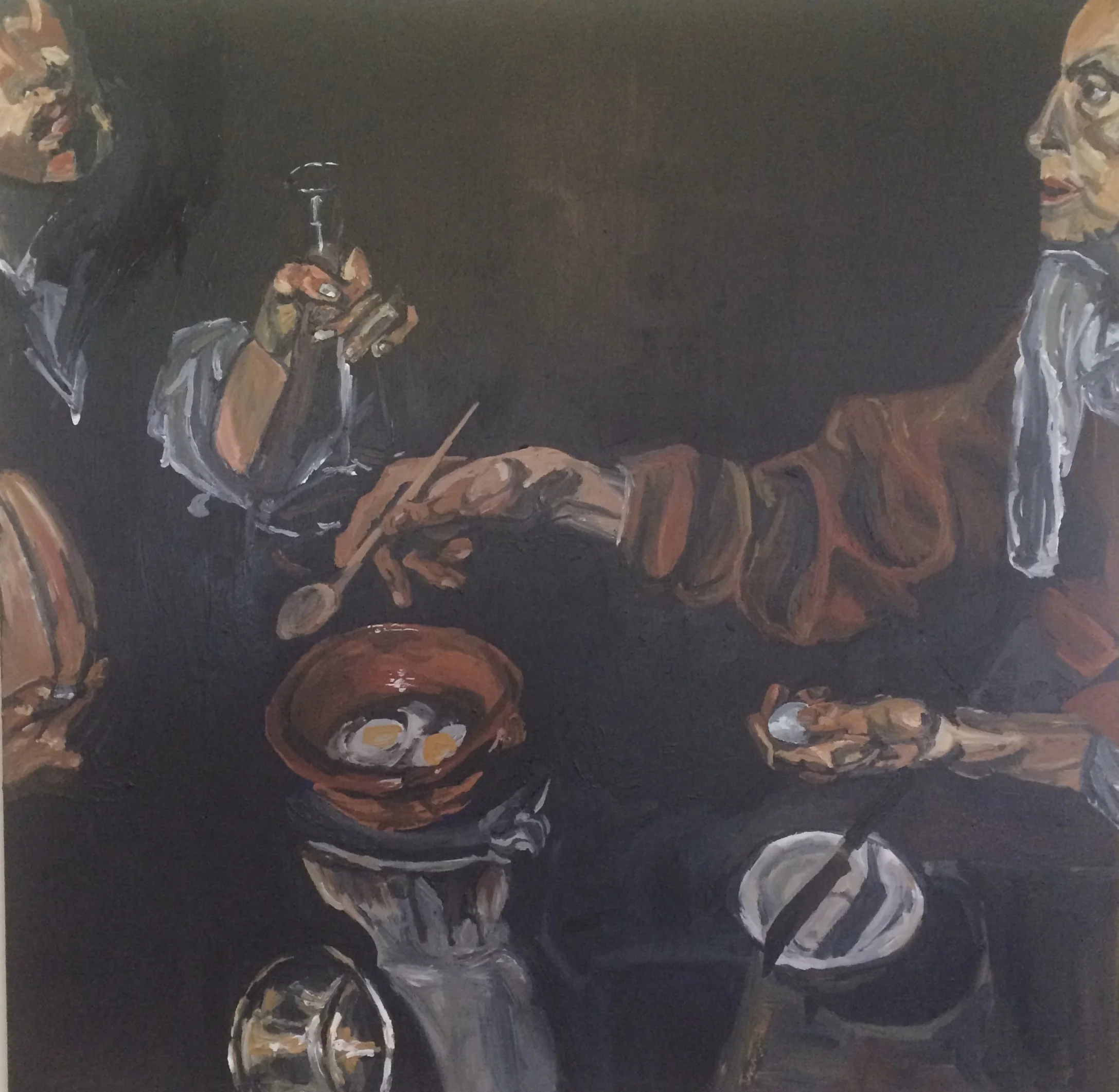 Velázquez Old Woman Frying Eggs Study